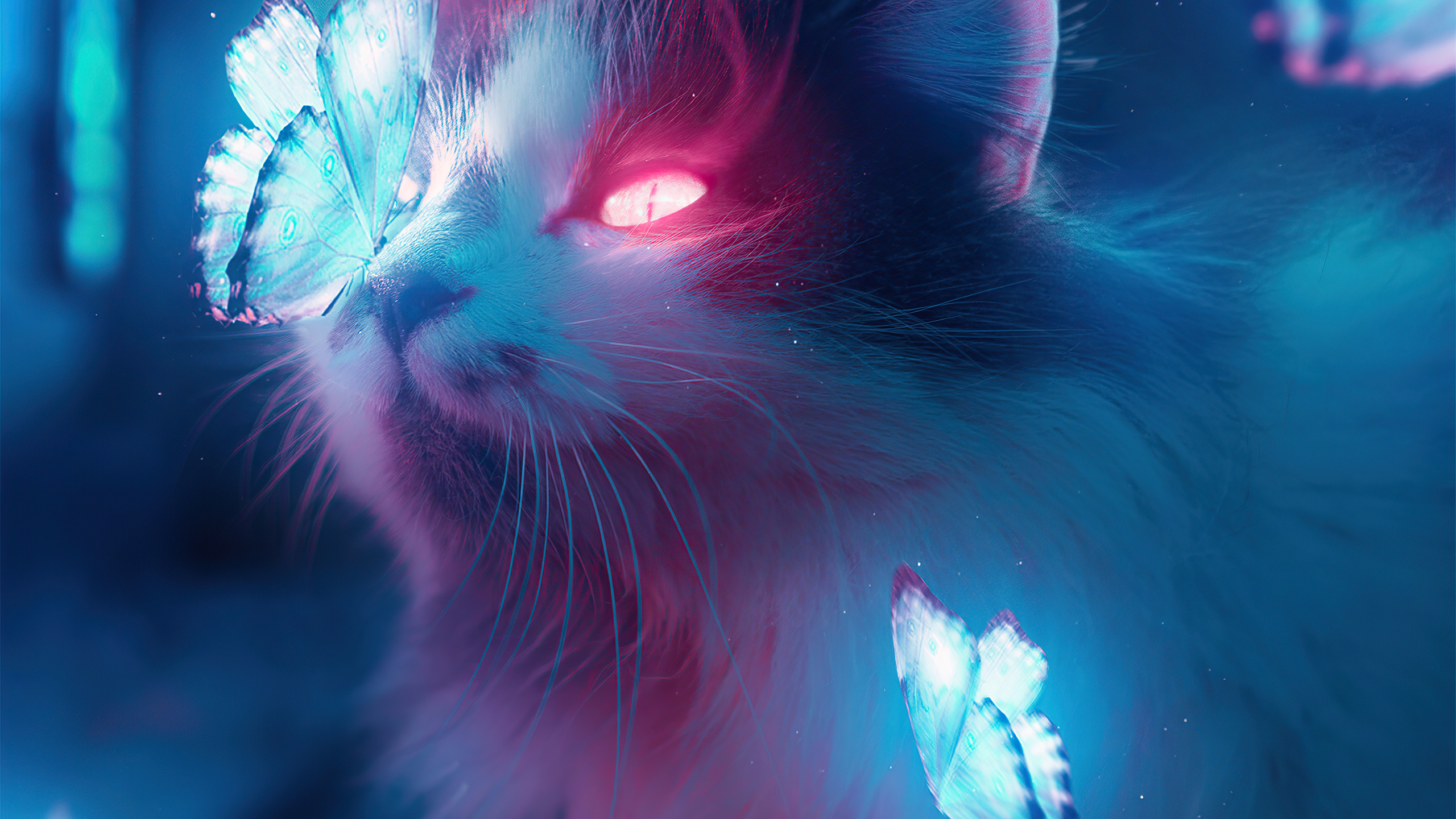 Cyberpunk cat wallpaper фото 24