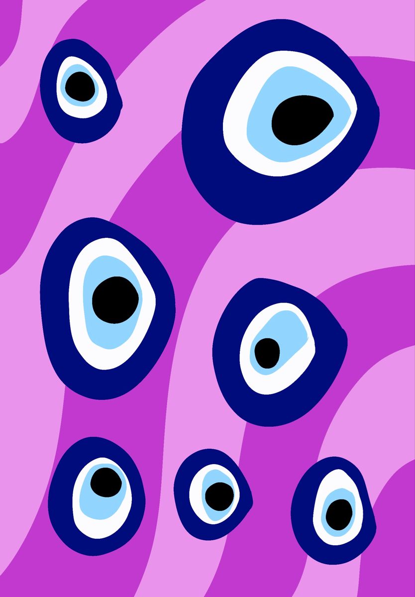 Pink Evil Eye Wallpaper. Evil eye art, Eyes wallpaper, Funky wallpaper