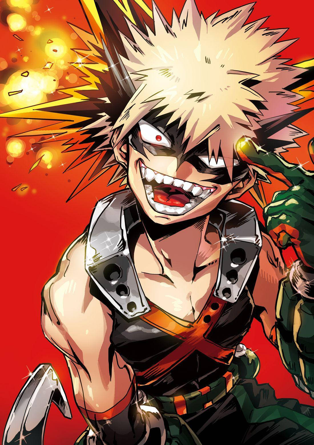 Download Bakugou Looking Crazy Wallpaper
