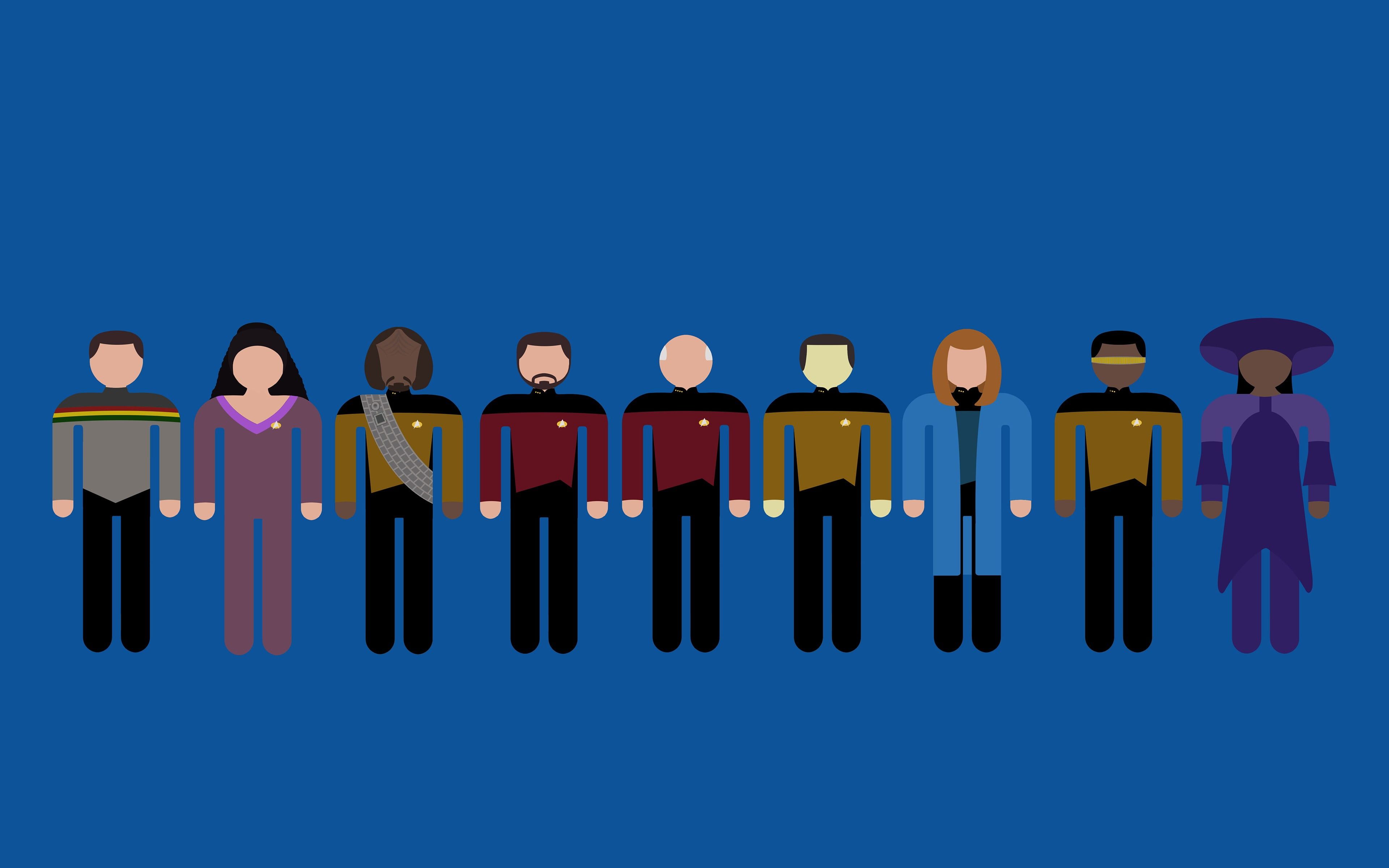 Star Trek characters illustration Star Trek #minimalism #Crew USS Enterprise (spaceship) dual monitors multi. Star trek wallpaper, Star trek, Star trek characters
