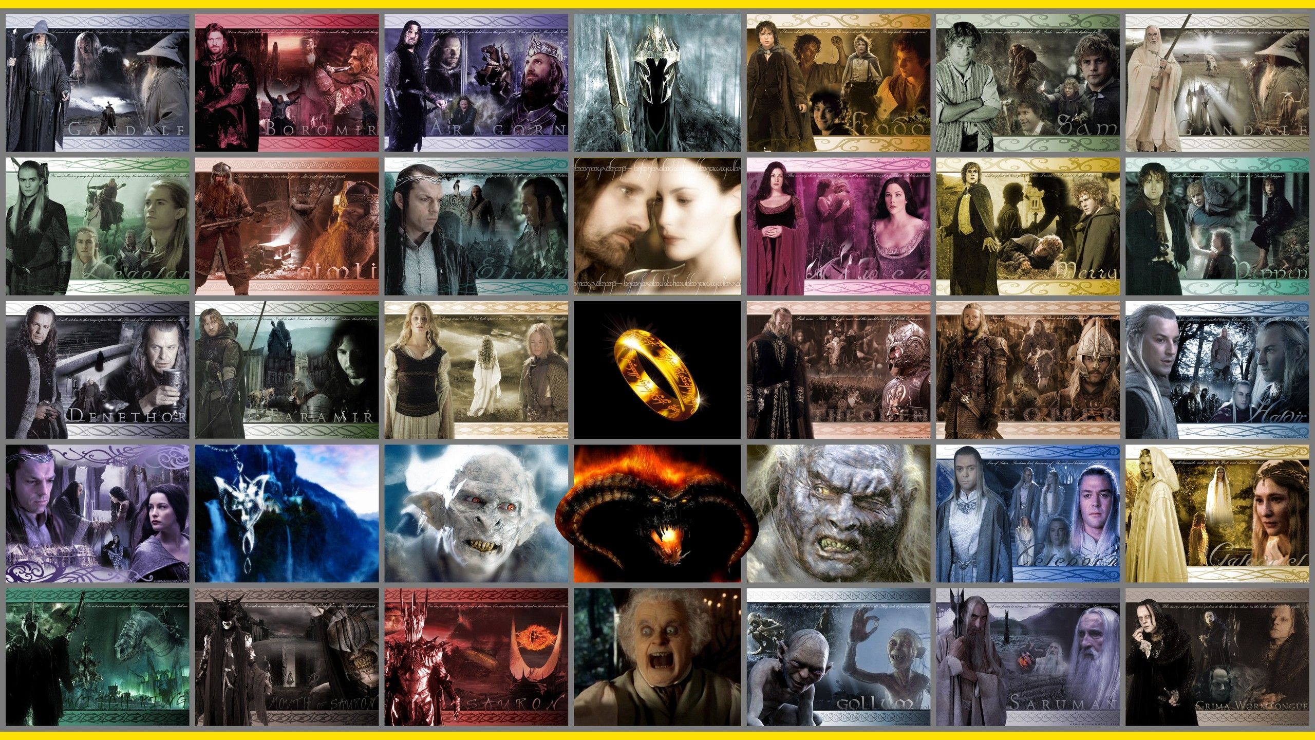 Lord of the Rings Characters Wallpaper