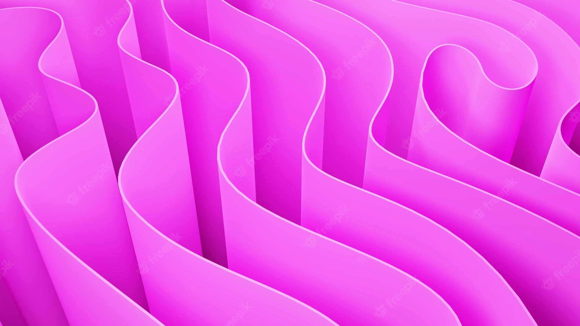 Premium Photod rendering beautiful pink abstract background, can be used for landing pages and wallpaper