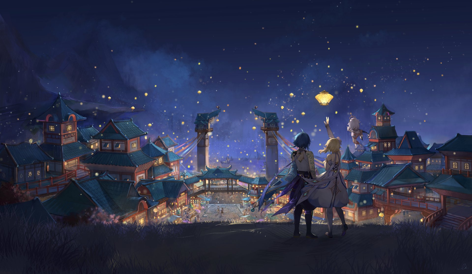 4K Lantern Rite (Genshin Impact) Wallpaper and Background Image