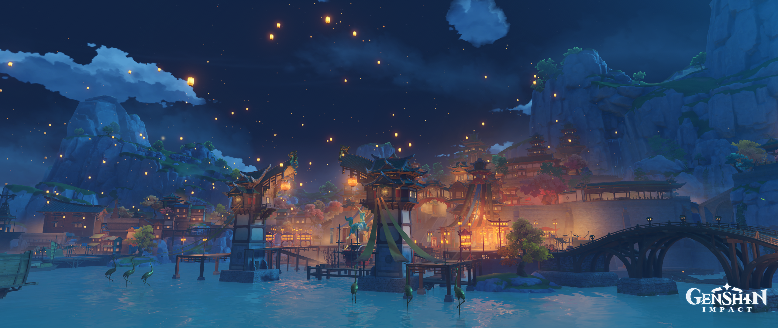 Liyue Lantern Rite Festival Scenery Photo, R Genshin_Impact