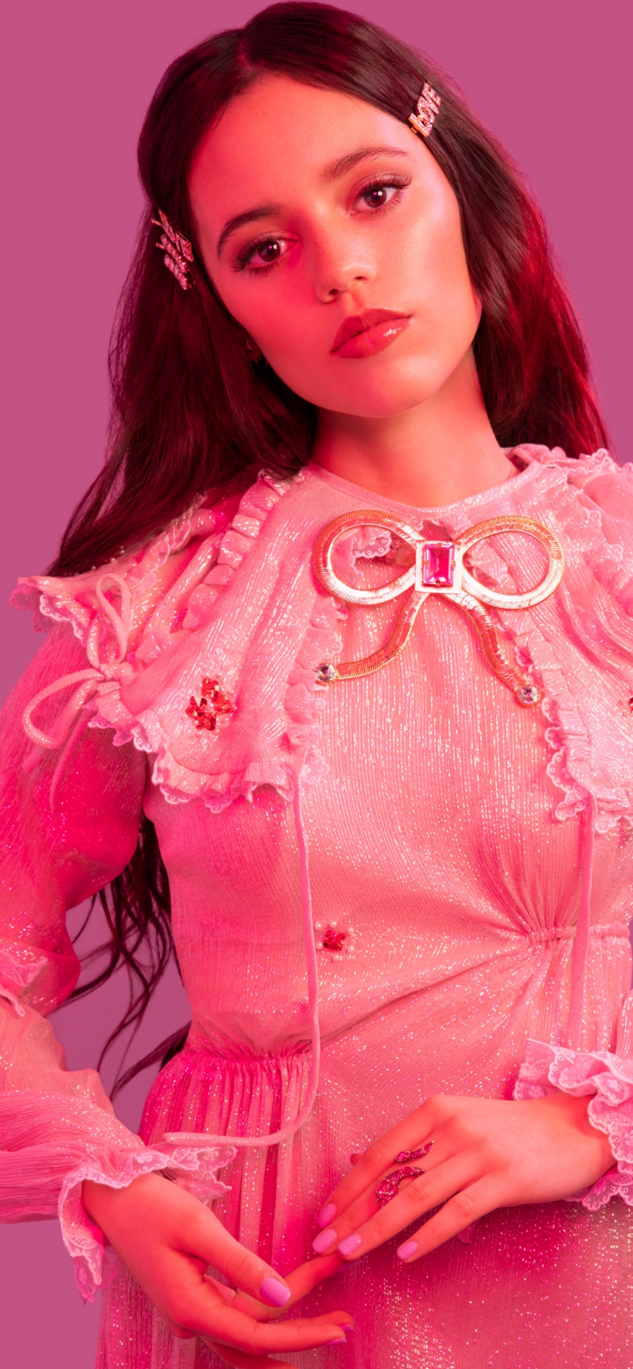 Jenna Ortega Wallpaper 4K, American actress, People