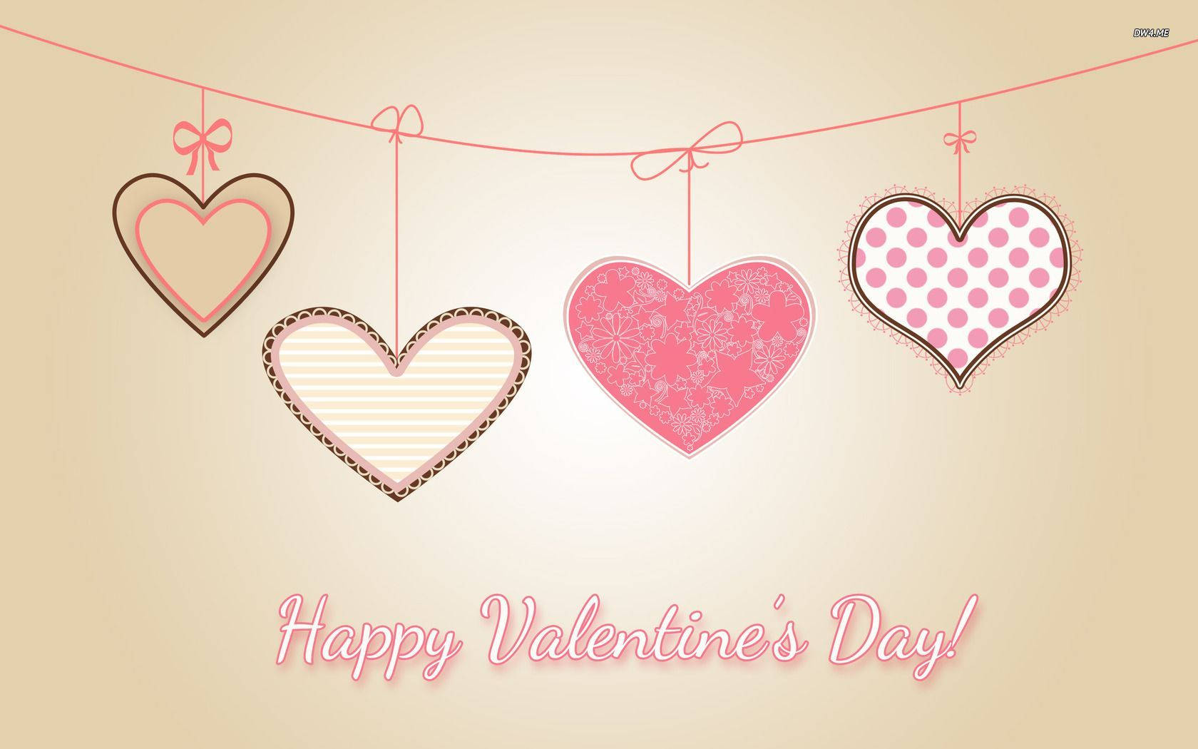 Download Aesthetic Valentine's Greeting Desktop Wallpaper