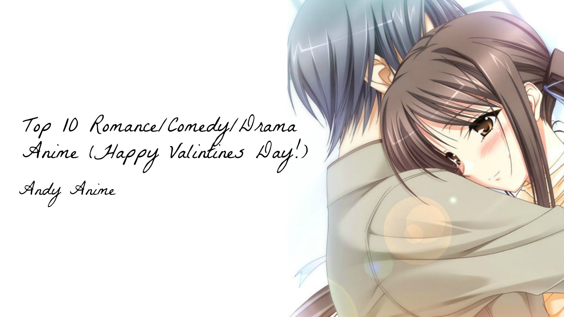 Anime Boy Girl Hug Valentines Day 2016