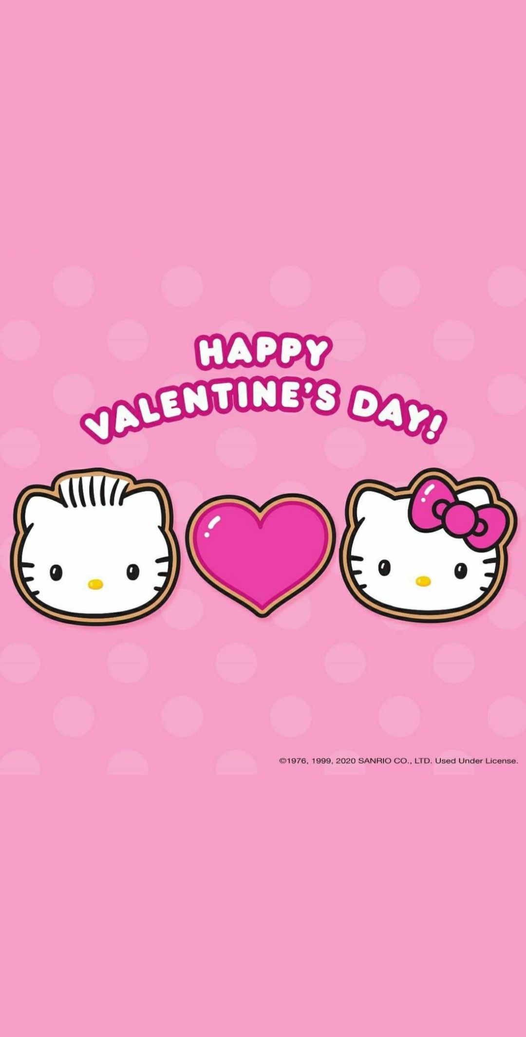 Happy Valentine's day. Hello kitty wallpaper free, Hello kitty background, Kitty