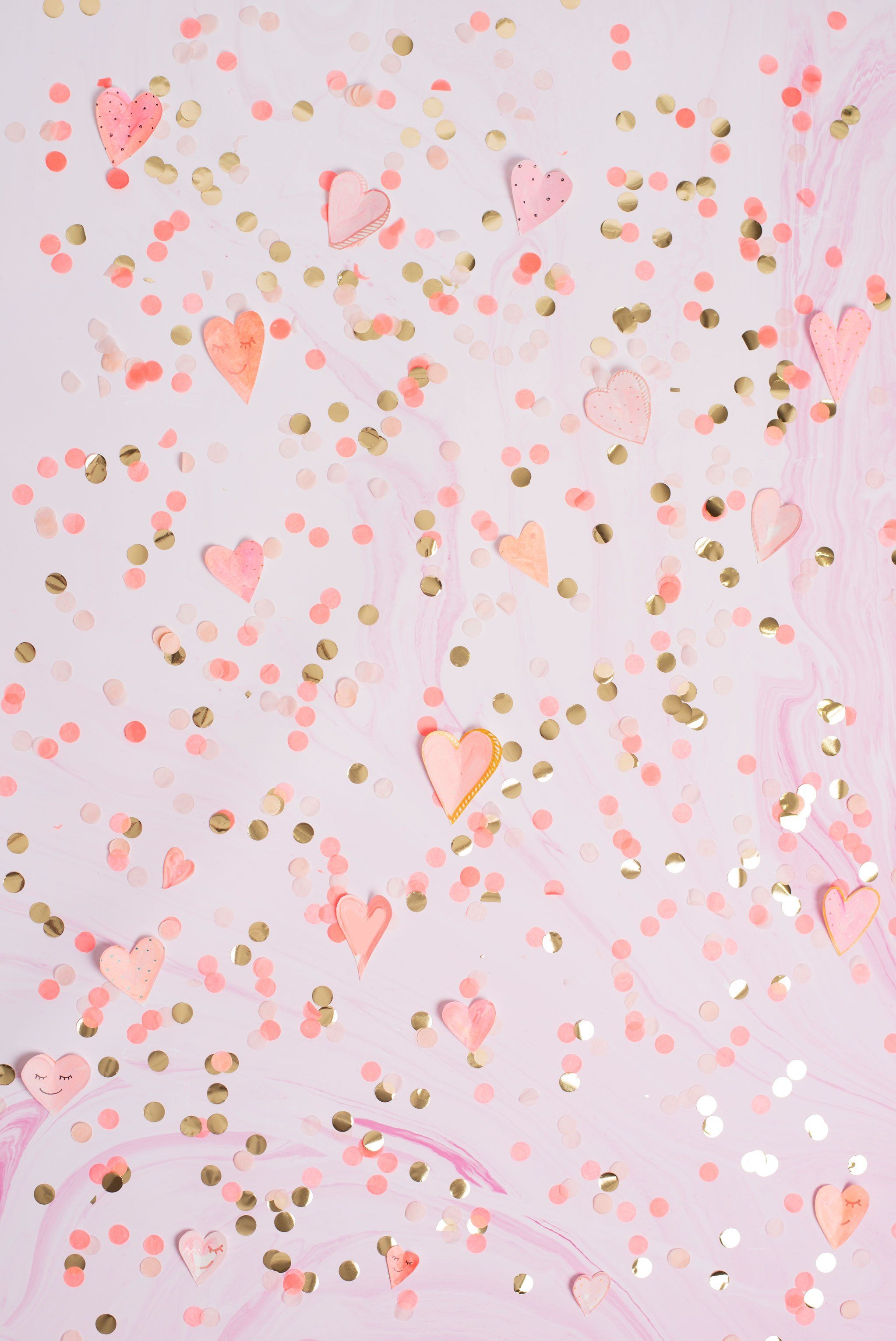 Heart Confetti Photo Backdrop. Valentines wallpaper iphone, Valentines wallpaper, Valentine background