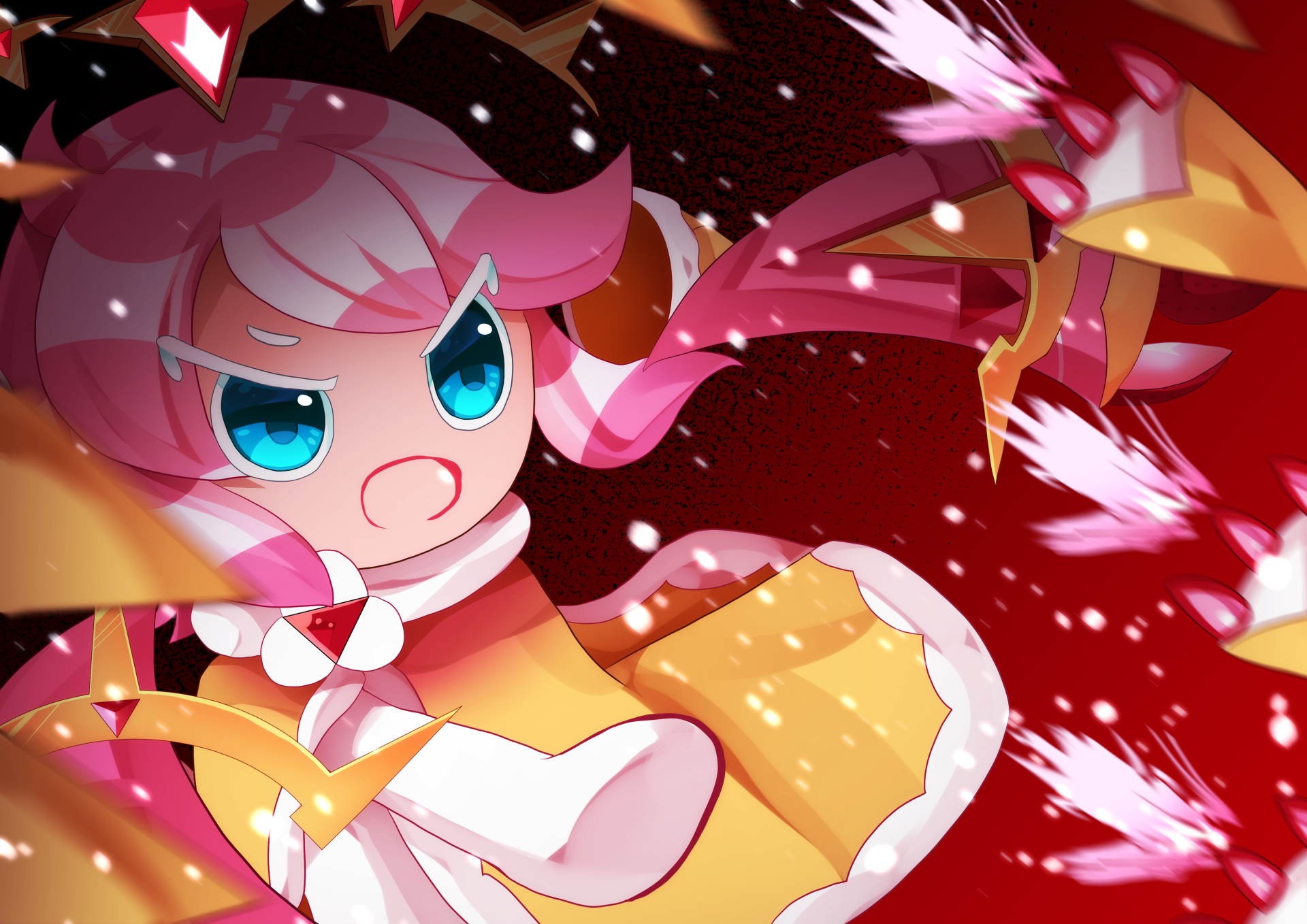 4K Strawberry Crepe Cookie Wallpaper and Background Image