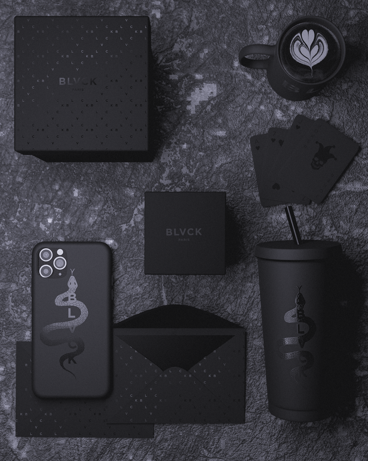All black accessories selection for Christmas. Matte black accessories, Black aesthetic wallpaper, Black aesthetic
