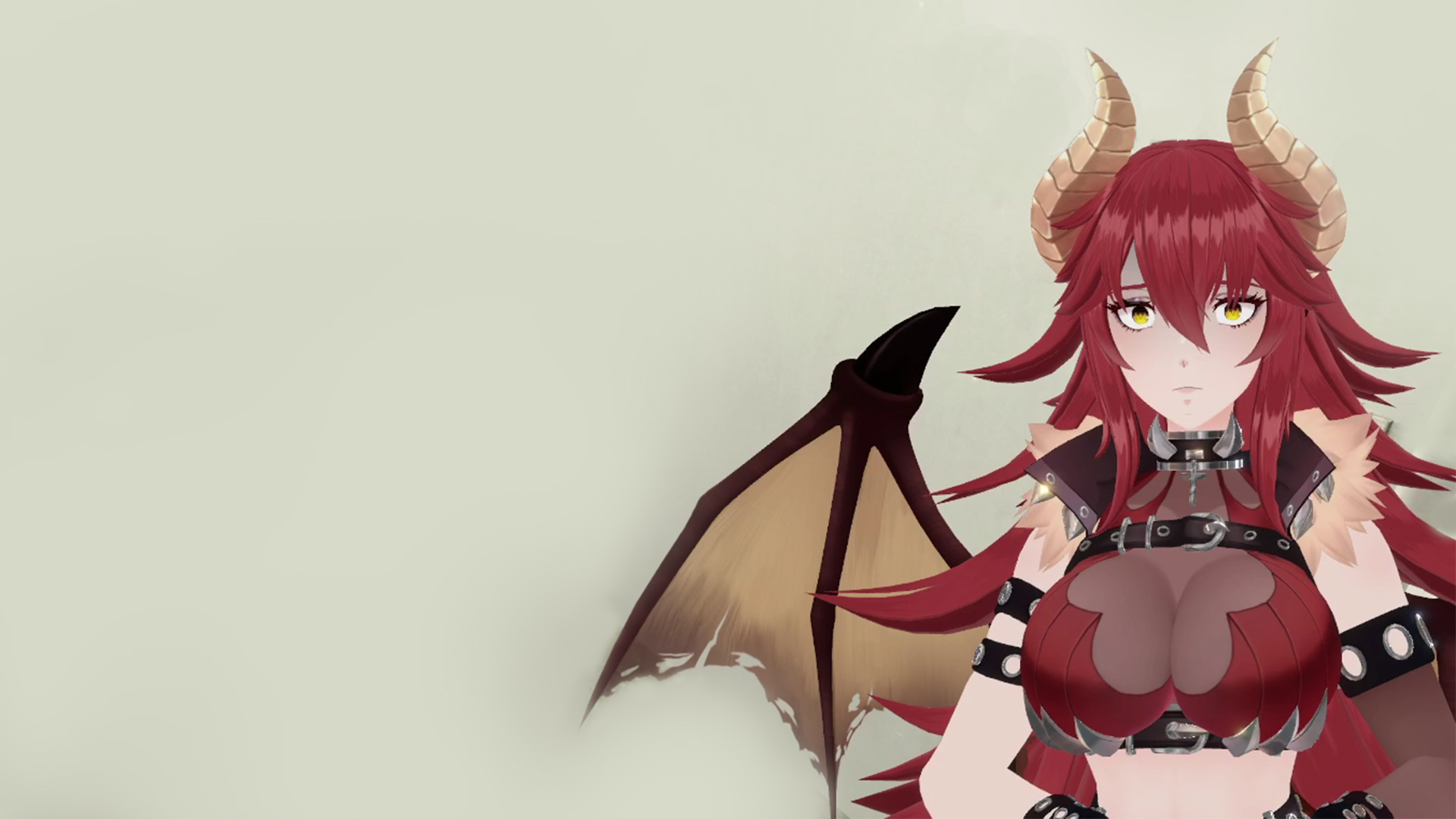 Wallpaper, Zentreya, Virtual Youtuber, Vshojo, anime girls, white background, simple background 1920x1080