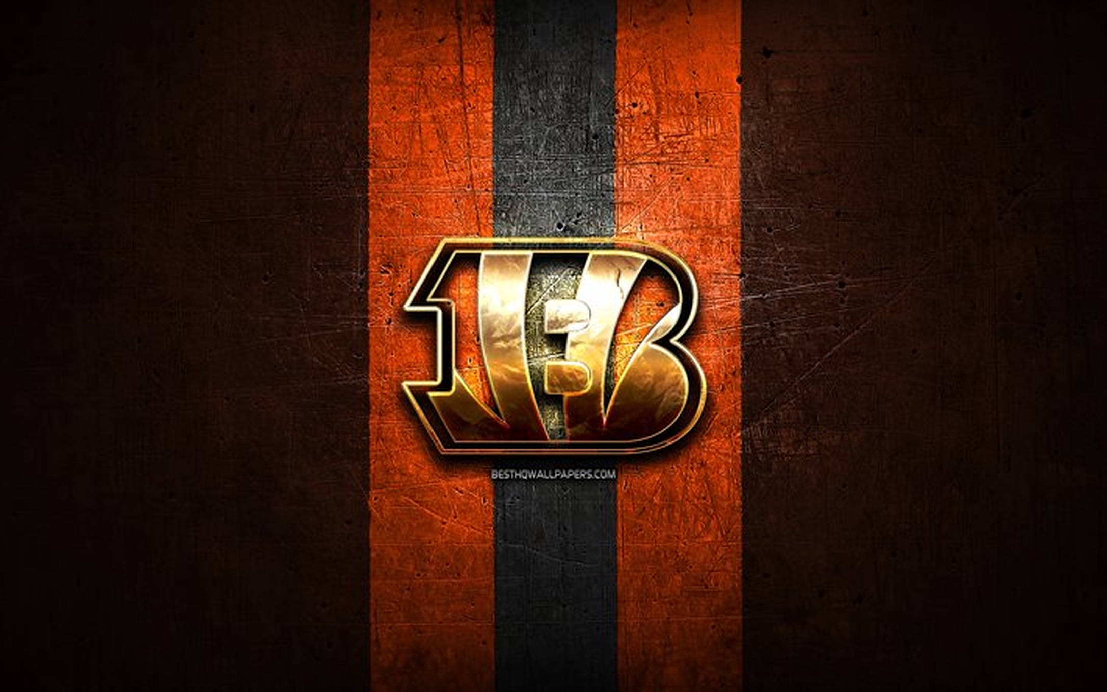 Download Cincinnati Bengals Gold B Logo Wallpaper