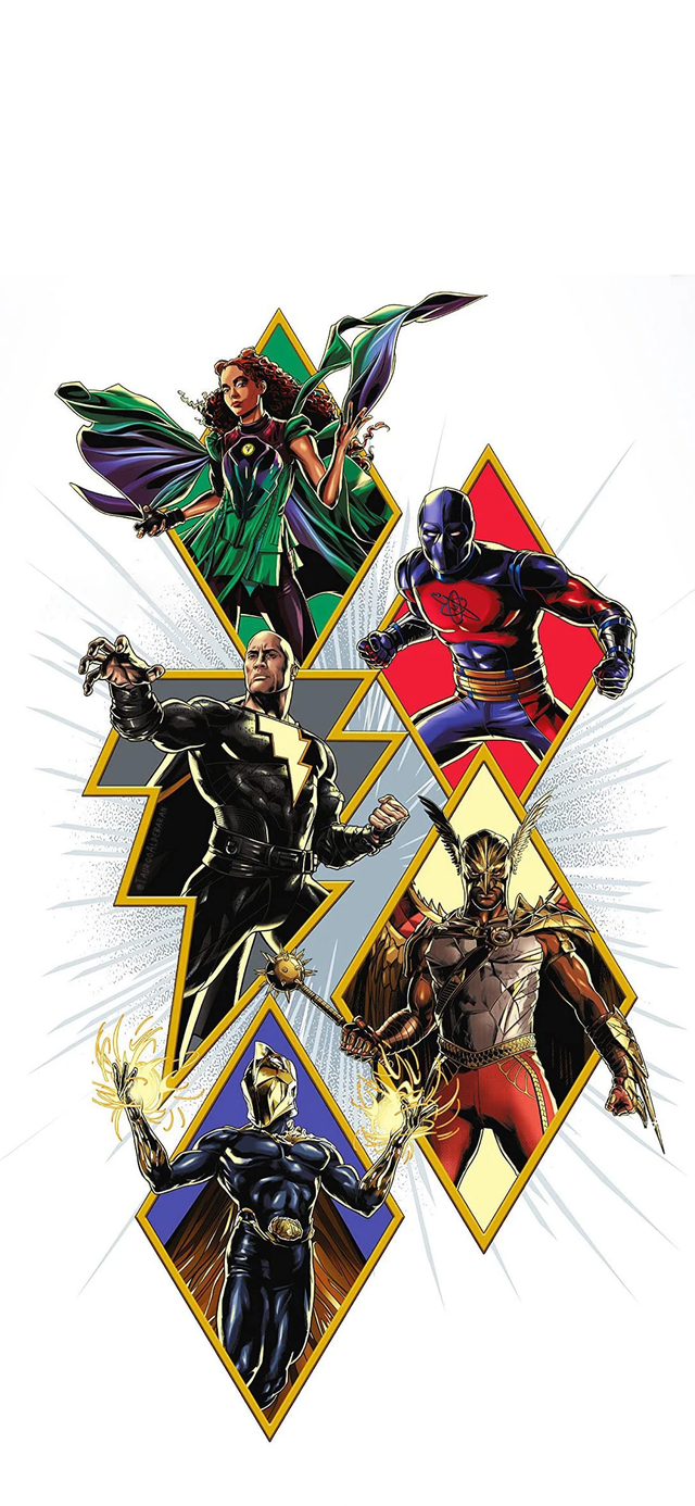 Removed The Text From The Black Adam Promo Posters And Converted Them Into Mobile Wallpaper, R DC_Cinematic