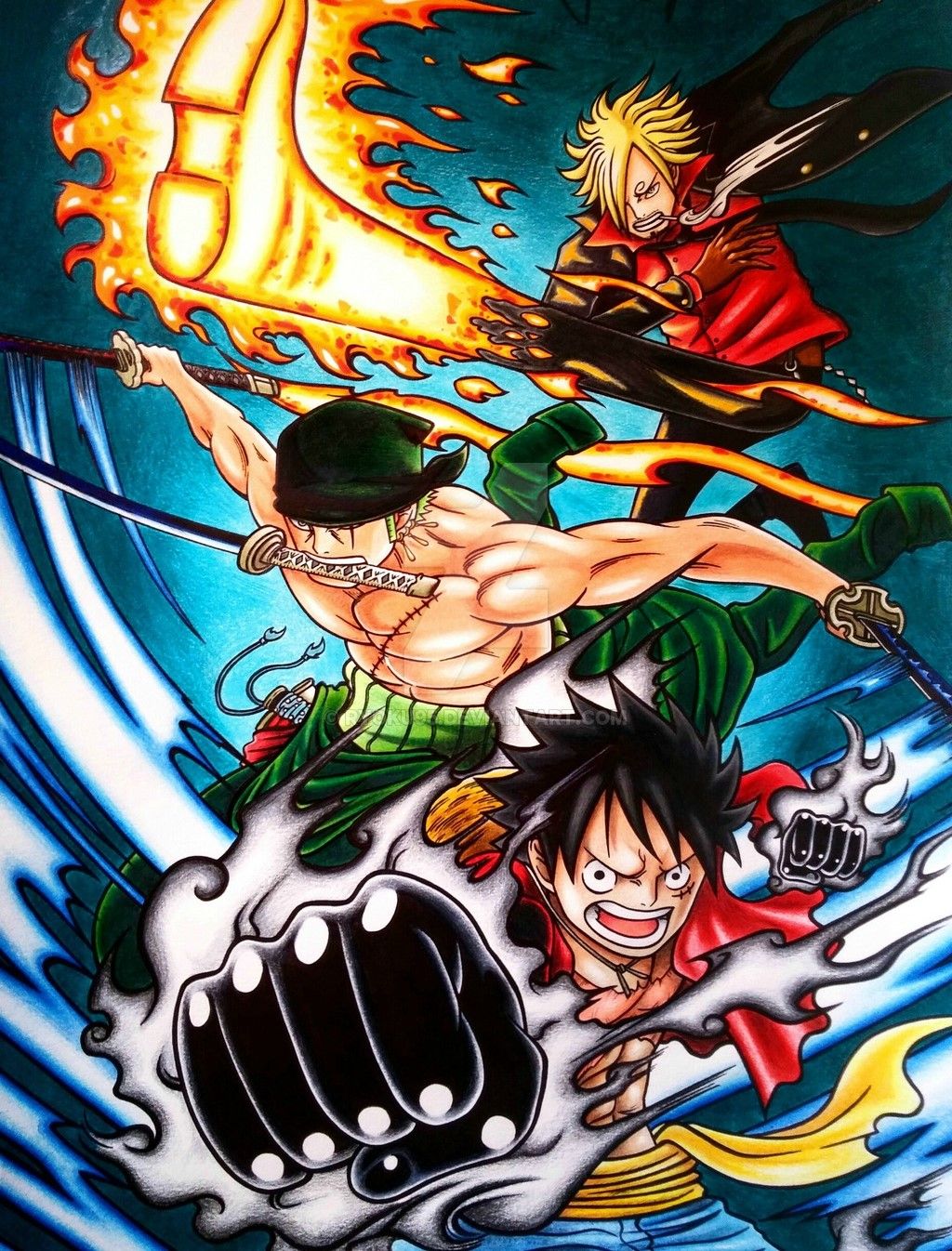 Luffy, Zoro, Sanji. Desenho de anime, Desenhos de anime, Olhos de anime