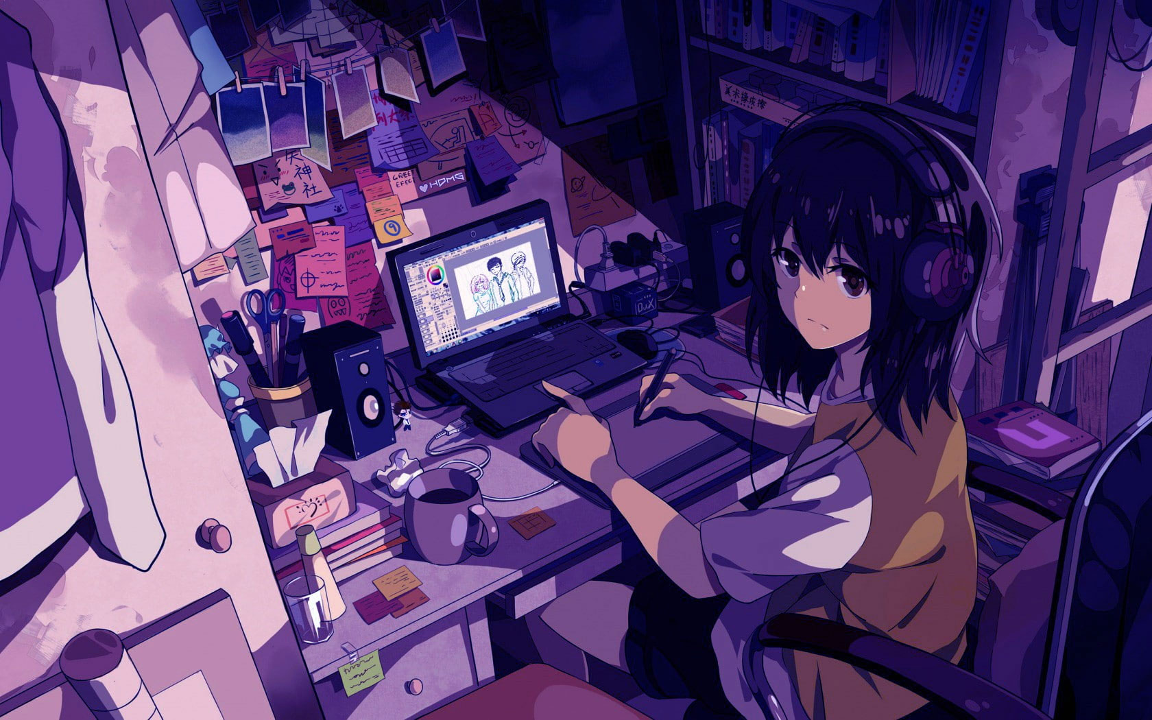 Anime Wallpaper, Anime Girls, Headphones, Original Characters, Technology