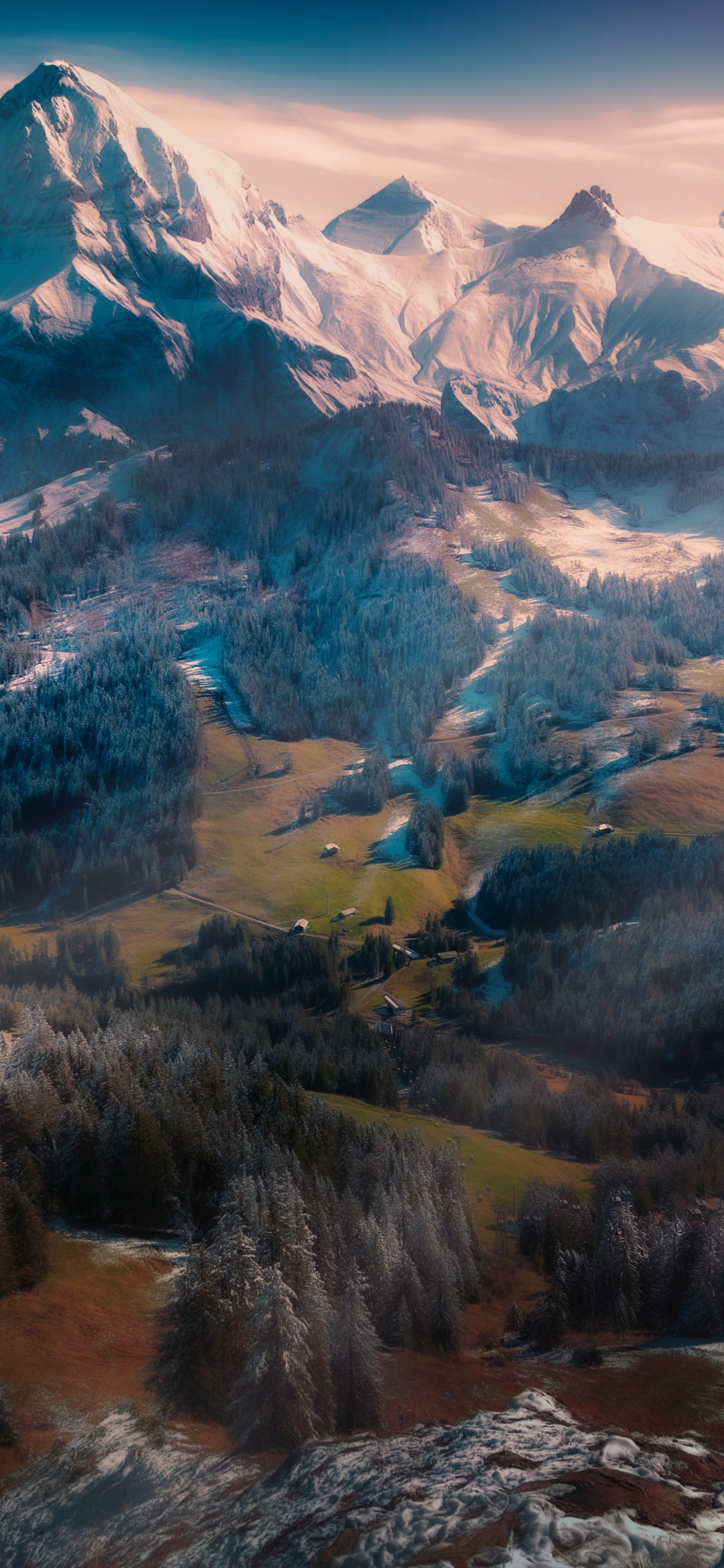 Swiss Alps Wallpaper 4K, Winterscape, Nature