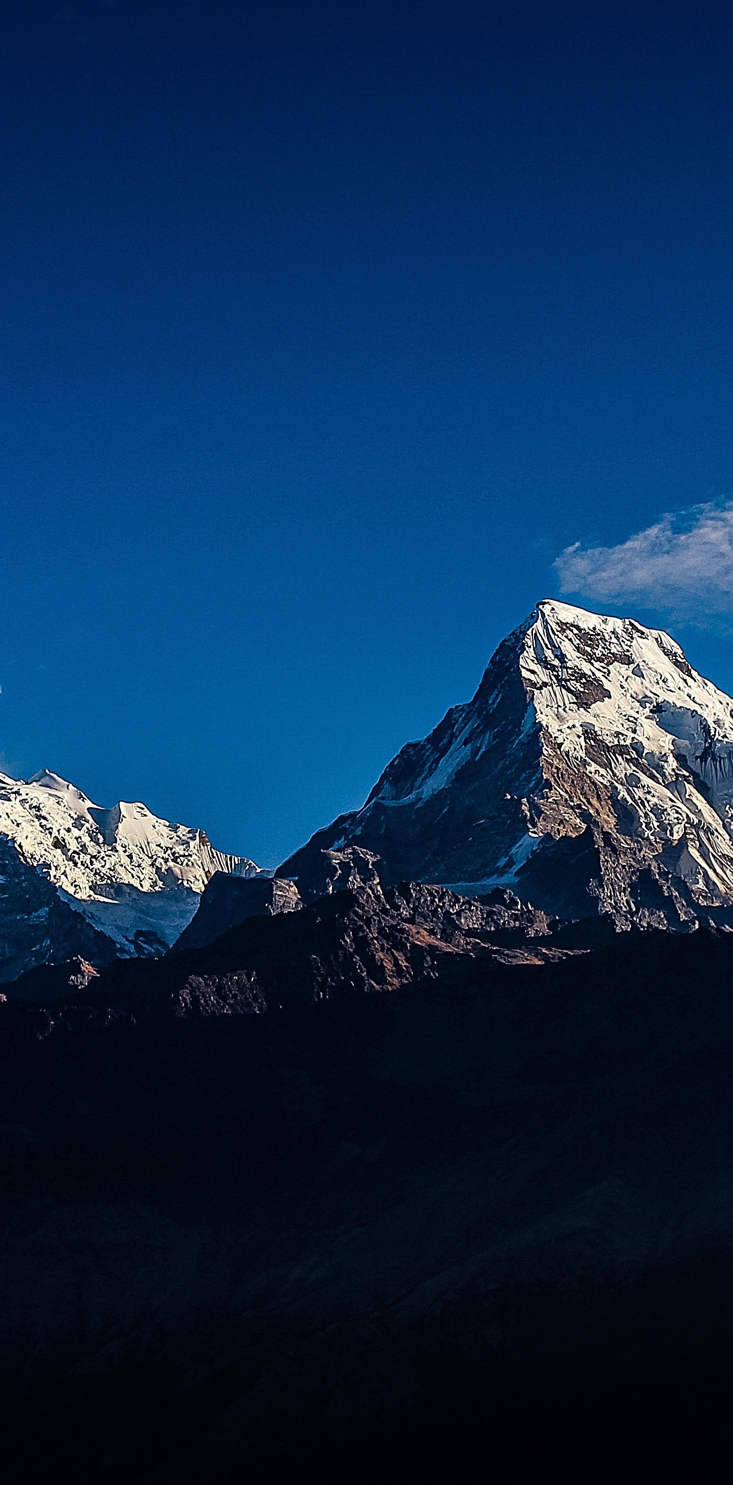 Download wallpaper 1440x2960 mountains range, sunny day, blue sky, landscape, samsung galaxy s8, samsung galaxy s8 plus, 1440x2960 HD background, 6410