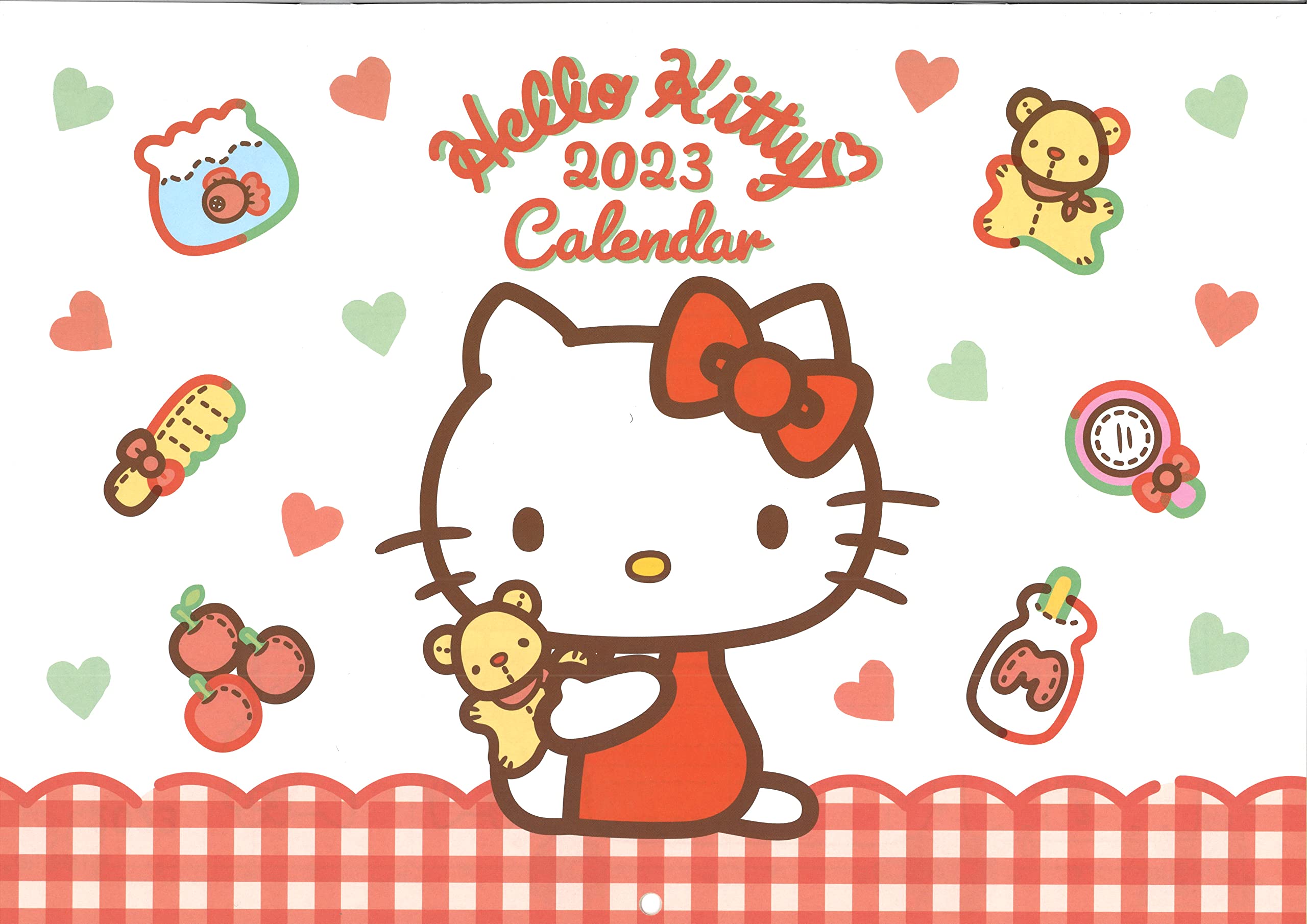 Amazon.com, Sanrio Hello Kitty Japanese Wall Calendar 2023 Year 12 month 11.7 in x 8.3 in, Office Products