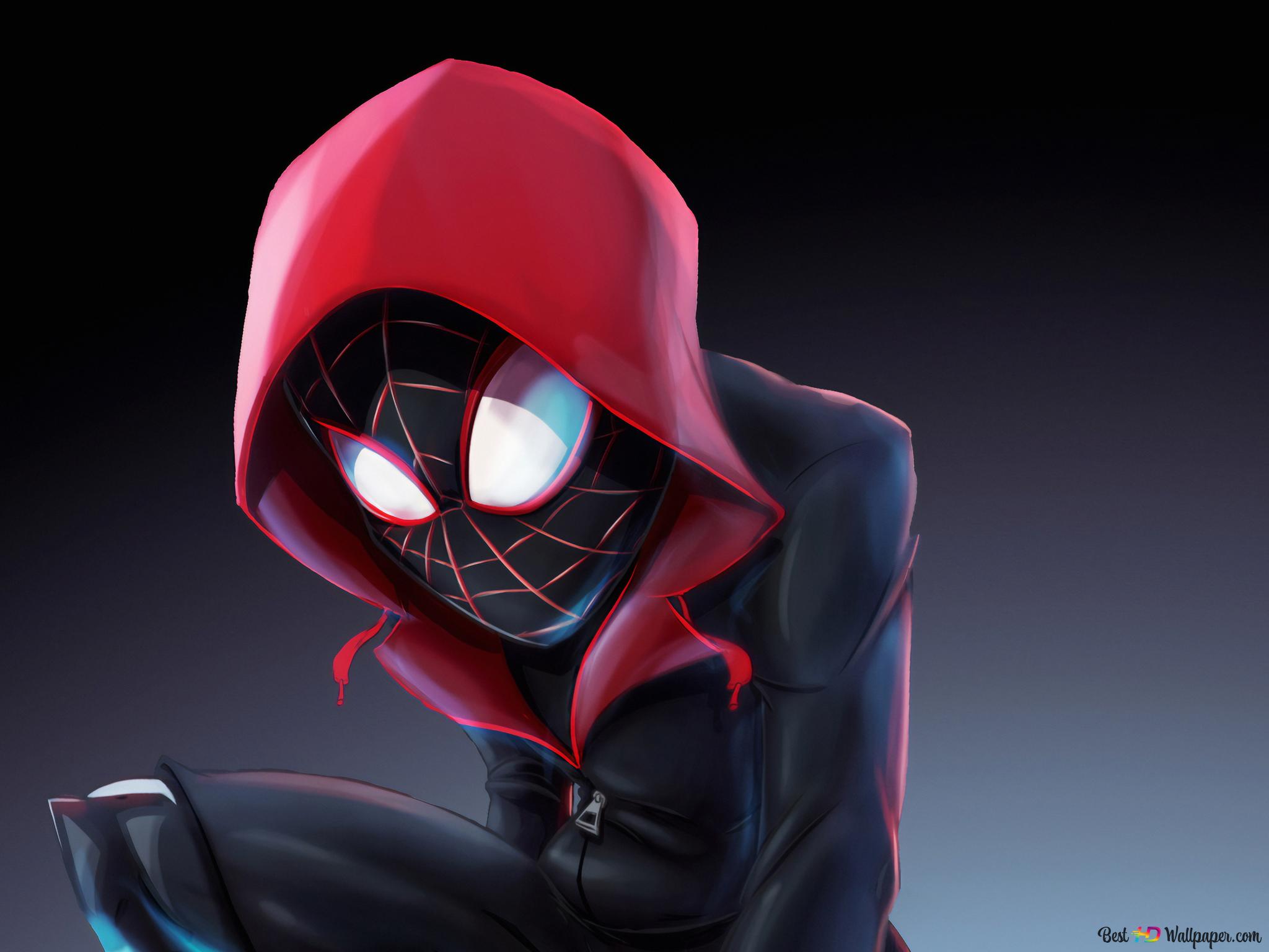 Spider Man Miles Morales, Hoodie 4K wallpaper download