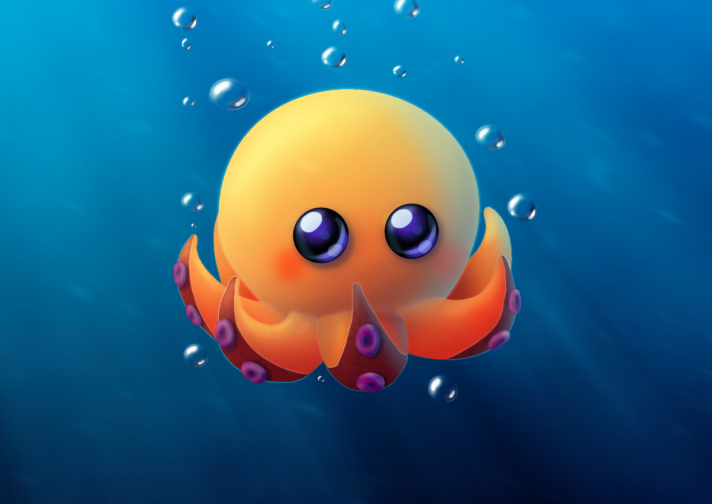 Octopus Wallpaper and Background 4K, HD, Dual Screen