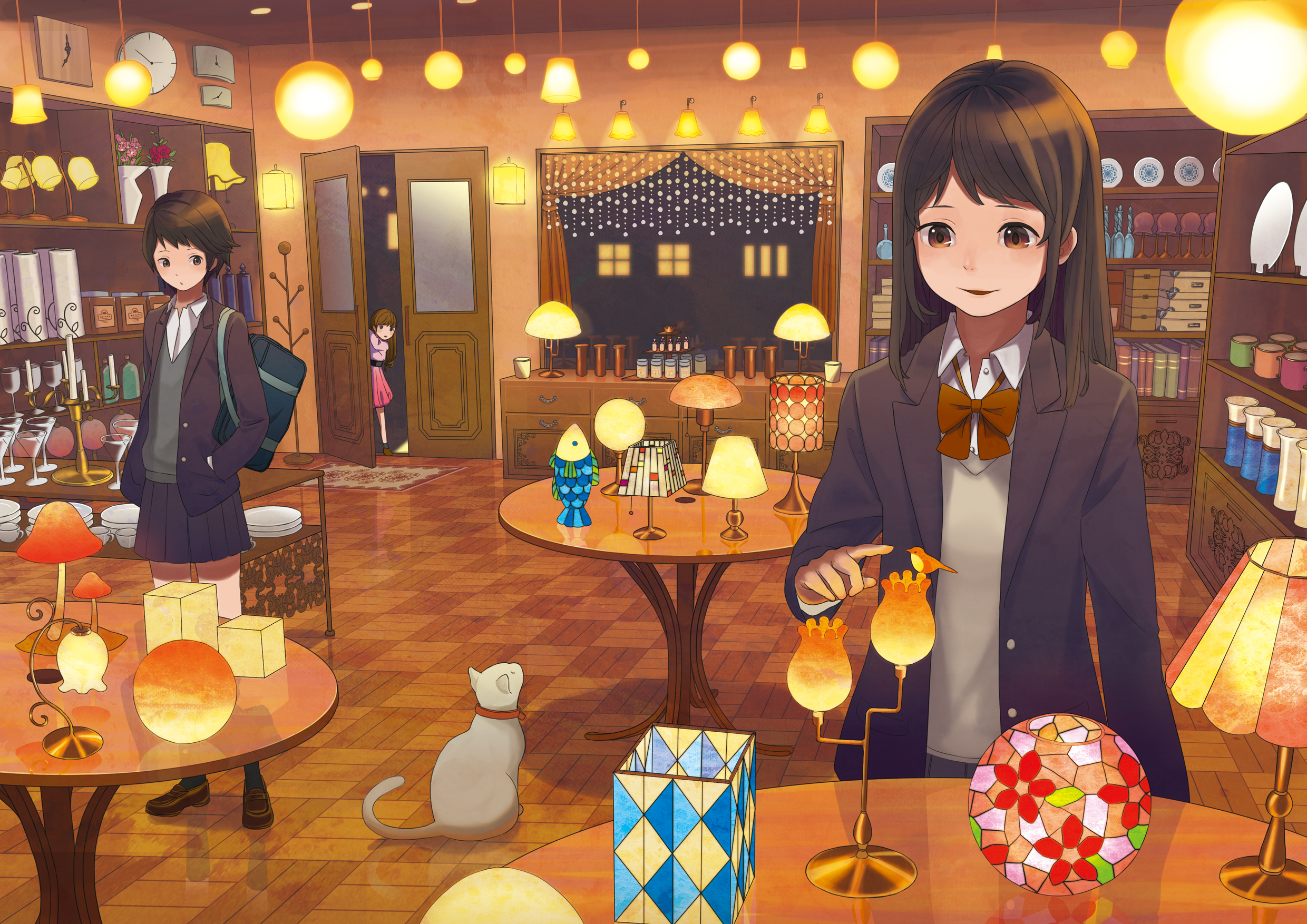 Wallpaper, 2480x1754 px, animal, cat, original, seifuku, sheep, sleep, tagme 2480x1754