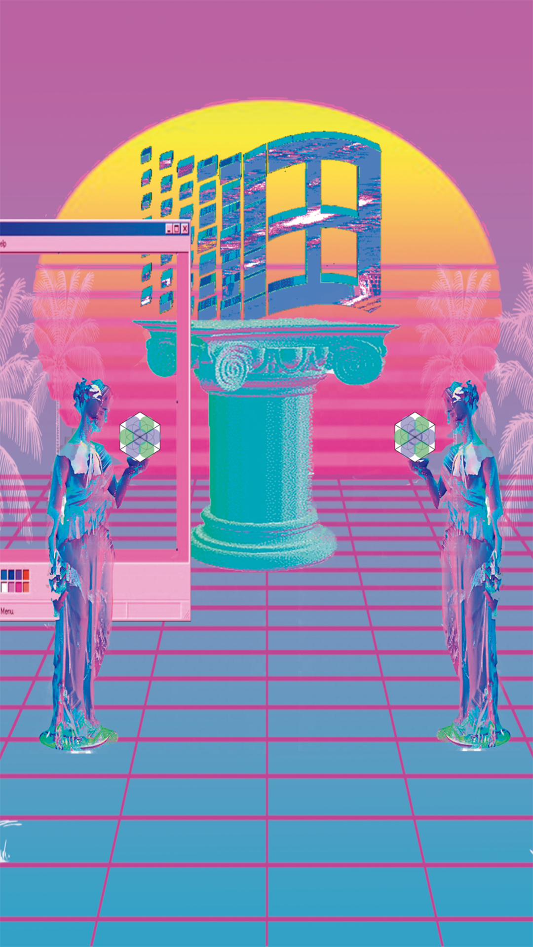 Retro 80s Aesthetic iPhone Wallpaper