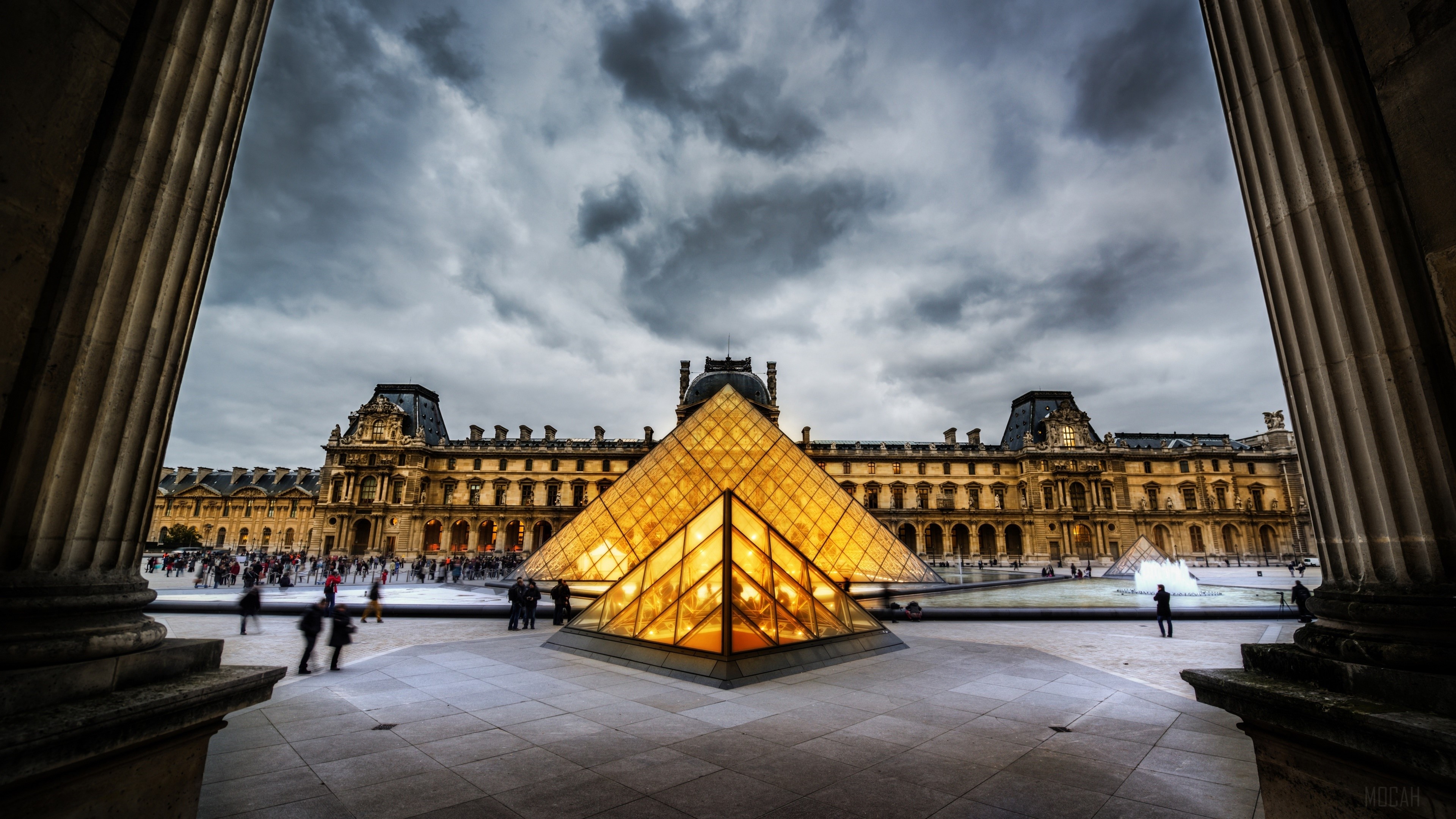 France, HDR, Paris, The Louvre 4k Gallery HD Wallpaper