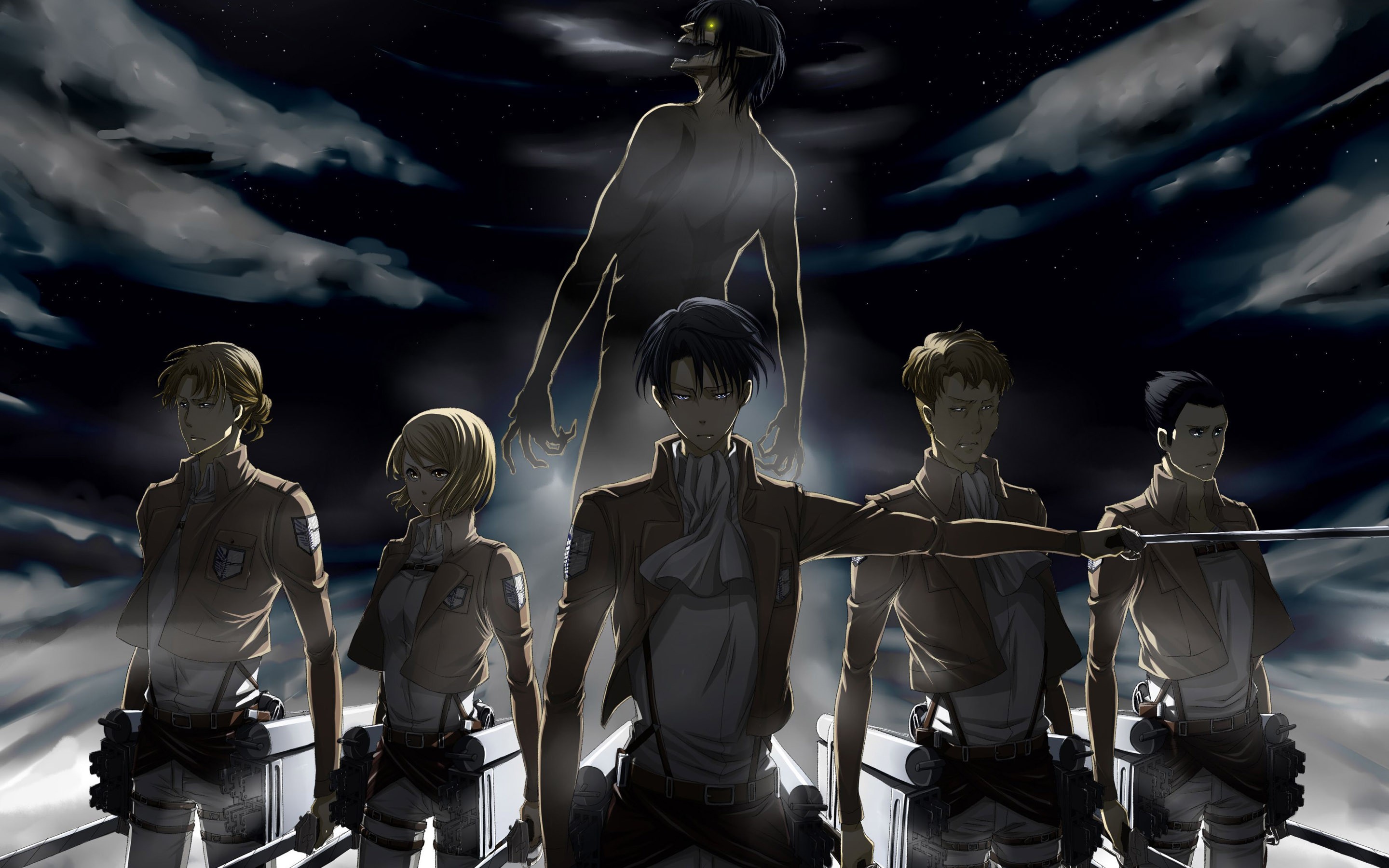Shingeki No Kyojin, Levi Ackerman, Eren Jeager, Anime Wallpaper HD / Desktop and Mobile Background