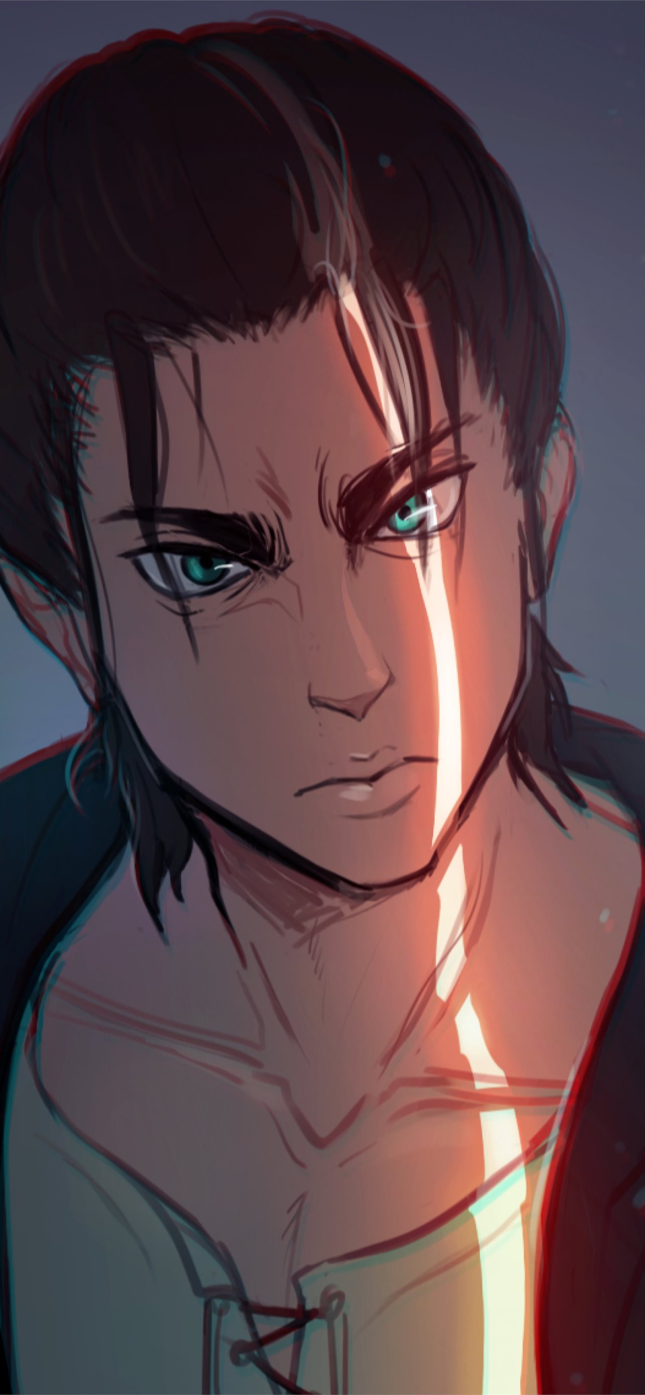 Attack On Titan Eren Yeager Samsung Galaxy Note 9. iPhone Wallpaper Free Download