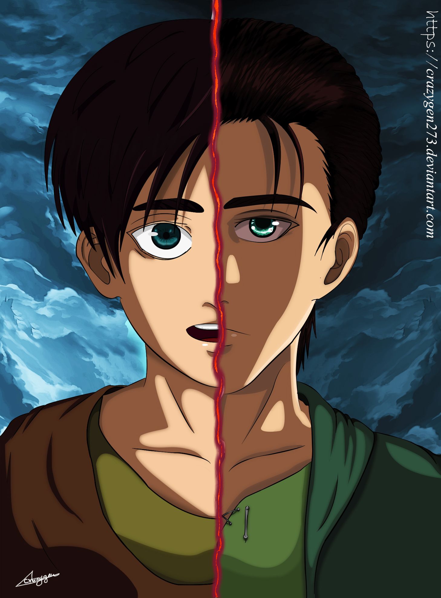 old Vs young Eren Jaeger. Eren jaeger, Attack on titan art, Anime watch