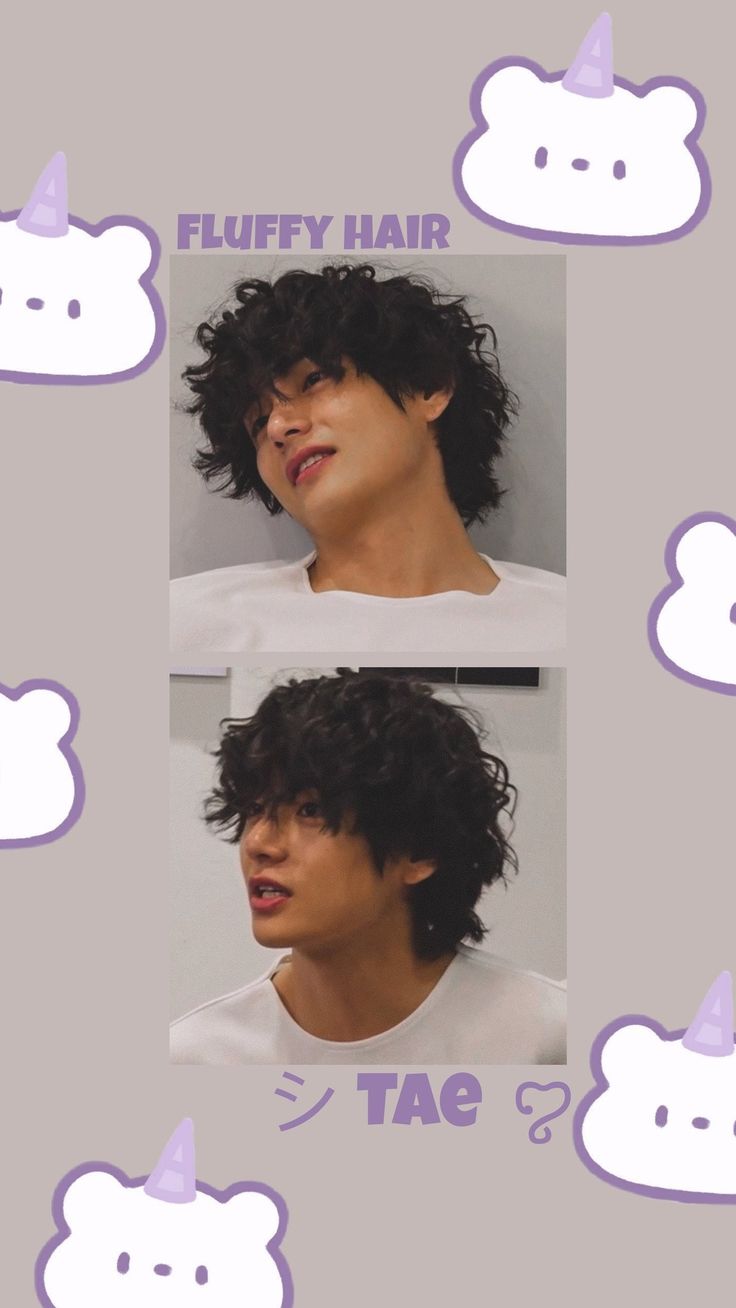 Taehyung Wallpaper. Fluffy hair, Kim taehyung, V taehyung