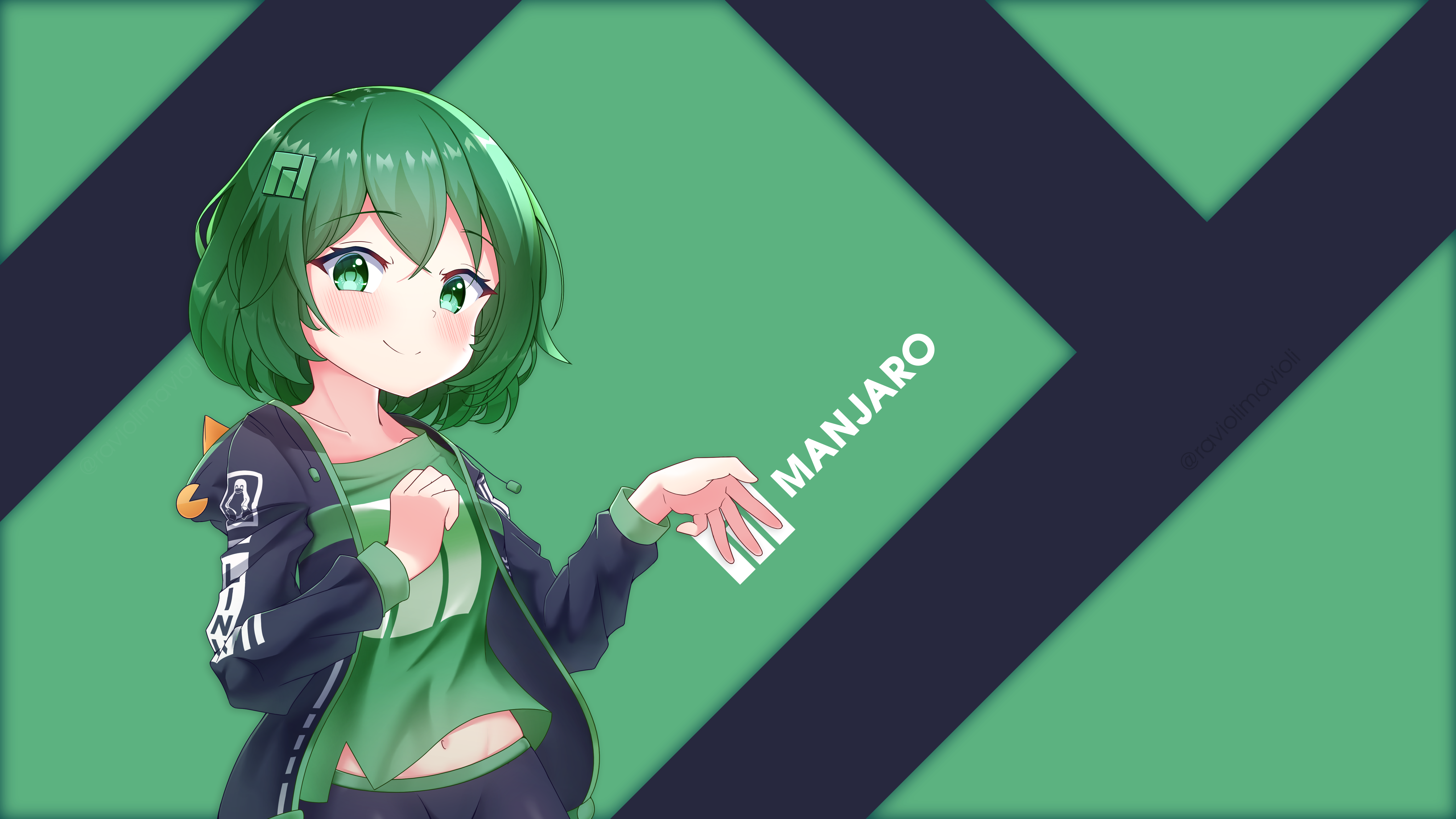 Unofficial Manjaro Chan That I Drew. Happy 10 Year Anniversary!