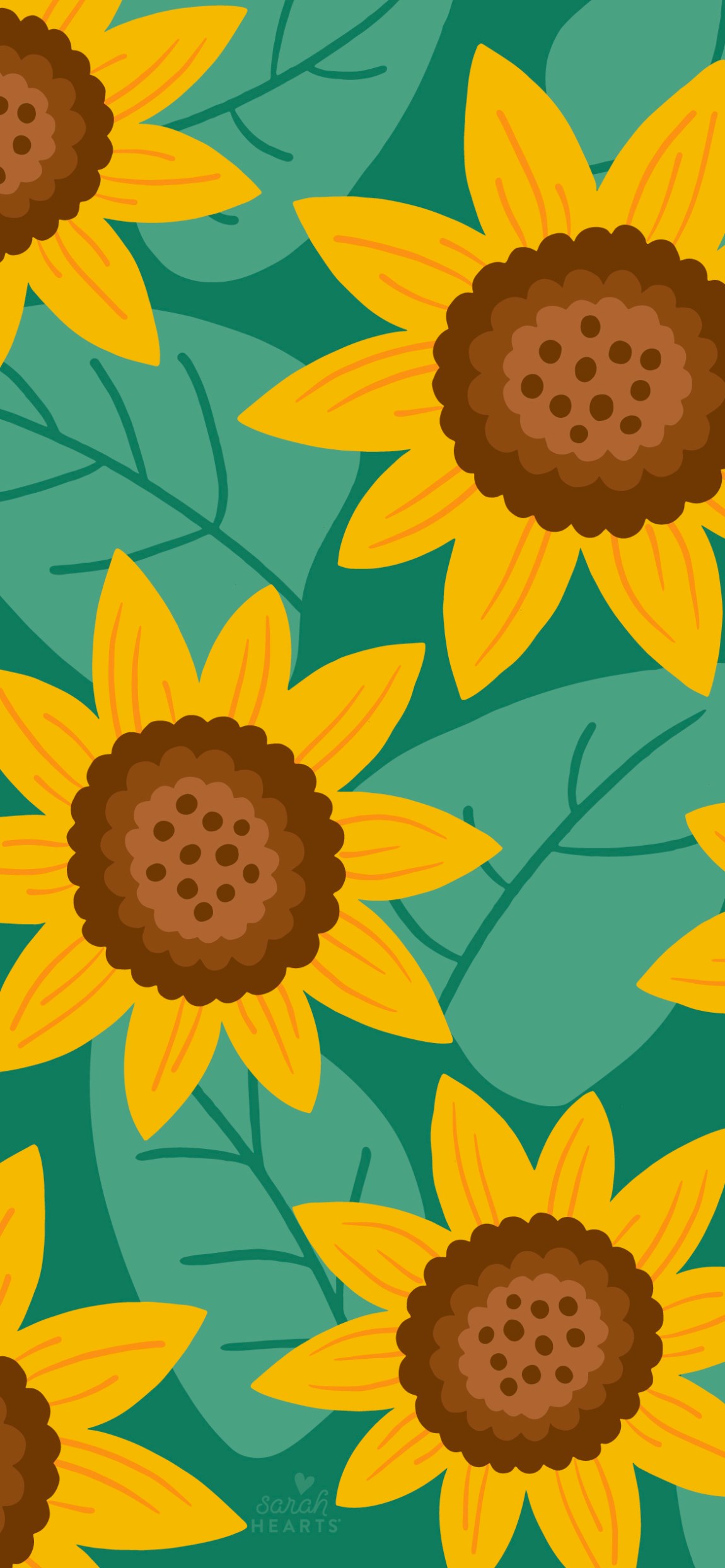 May 2022 Sunflower Calendar Wallpaper