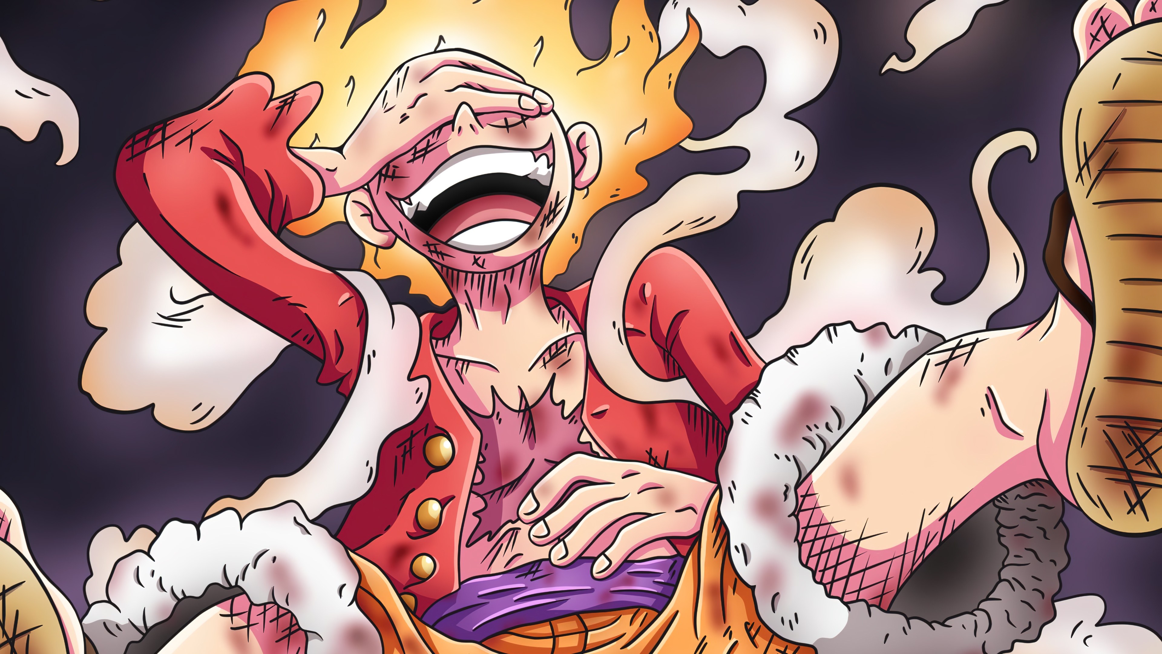 luffy, gear sun god nika, one piece, 4k Gallery HD Wallpaper