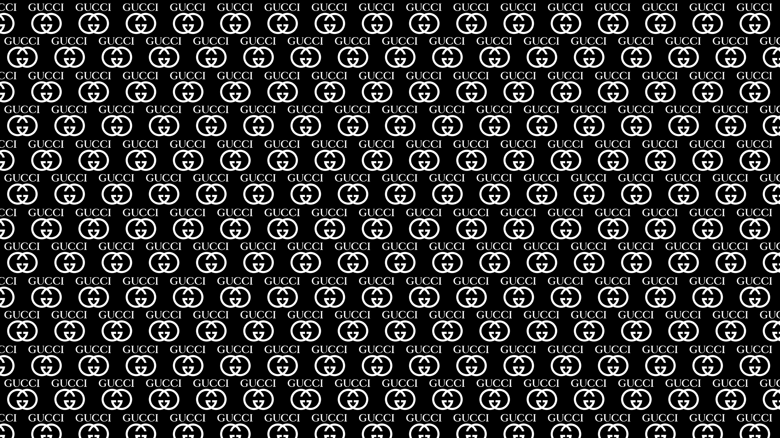 Black Gucci Desktop Wallpaper