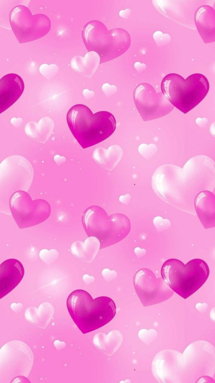 Hearts Phone Wallpaper. Heart wallpaper, Valentines wallpaper, Pink wallpaper girly