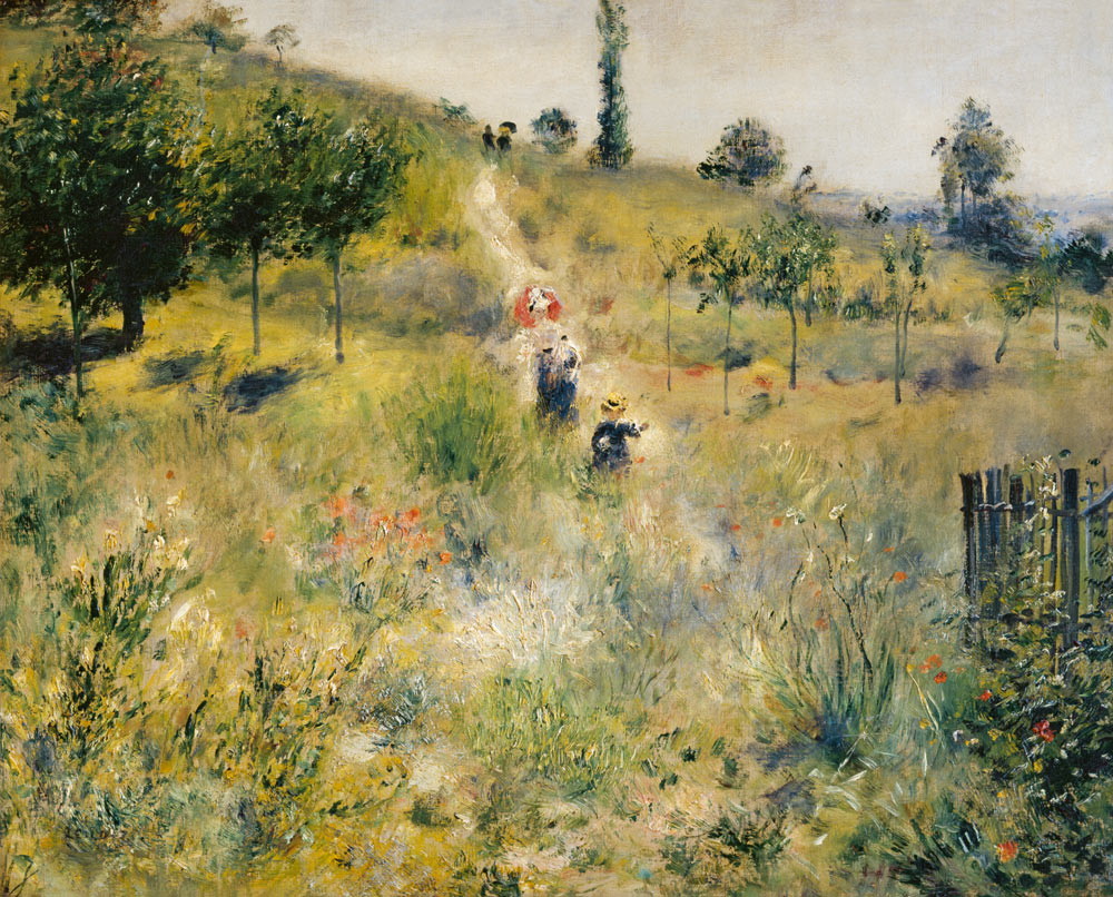 Auguste Renoir, Chemin Montant. 1876 7 Auguste Renoir As Art Print Or Hand Painted Oil
