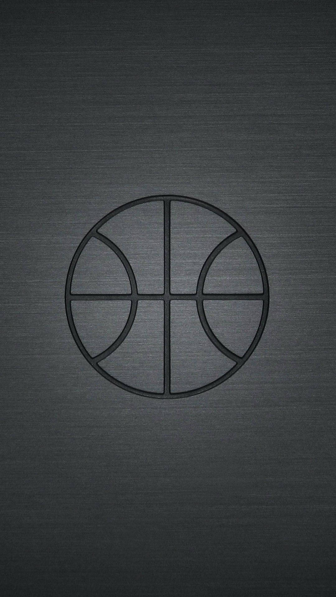 Download Simple Dark Cool Basketball iPhone Wallpaper