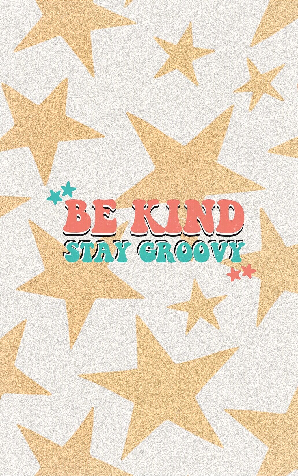 be kind, stay groovy fun little art by me. Parking spot painting, Happy wallpaper, Aesthetic iphone wallpaper