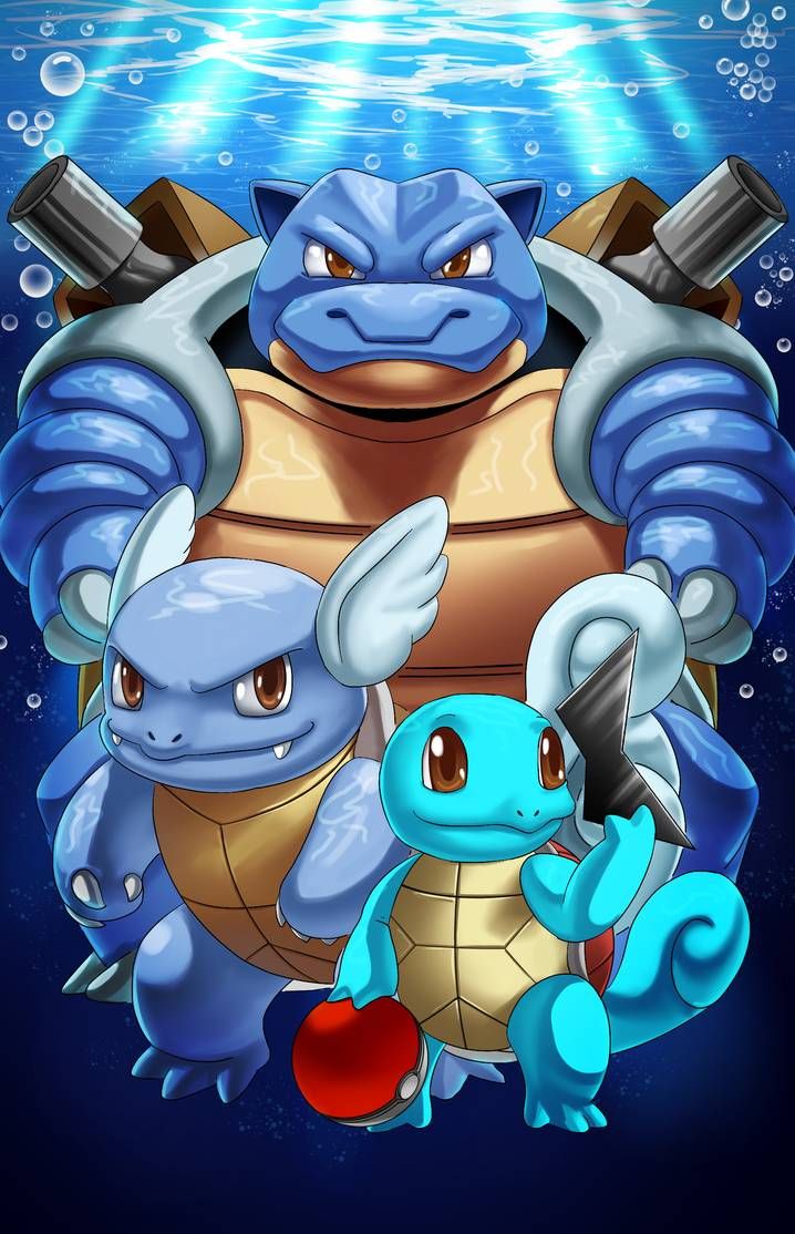 Pokemon Squirtle evolution. Pokemon rayquaza, Cool pokemon wallpaper, Cute pokemon wallpaper