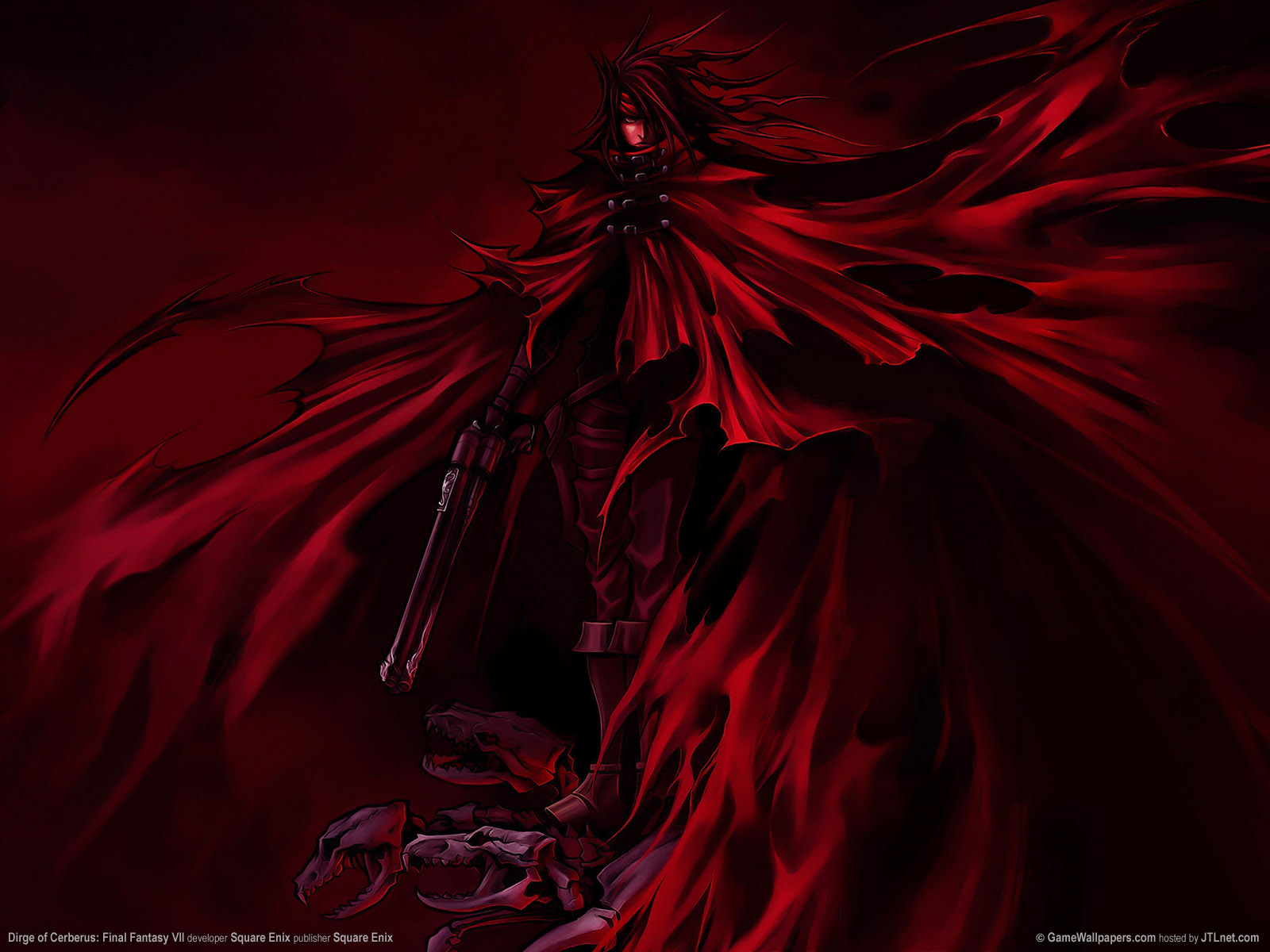 dark final fantasy gun polychromatic red vincent valentine weapon. konachan.com.com Anime Wallpaper