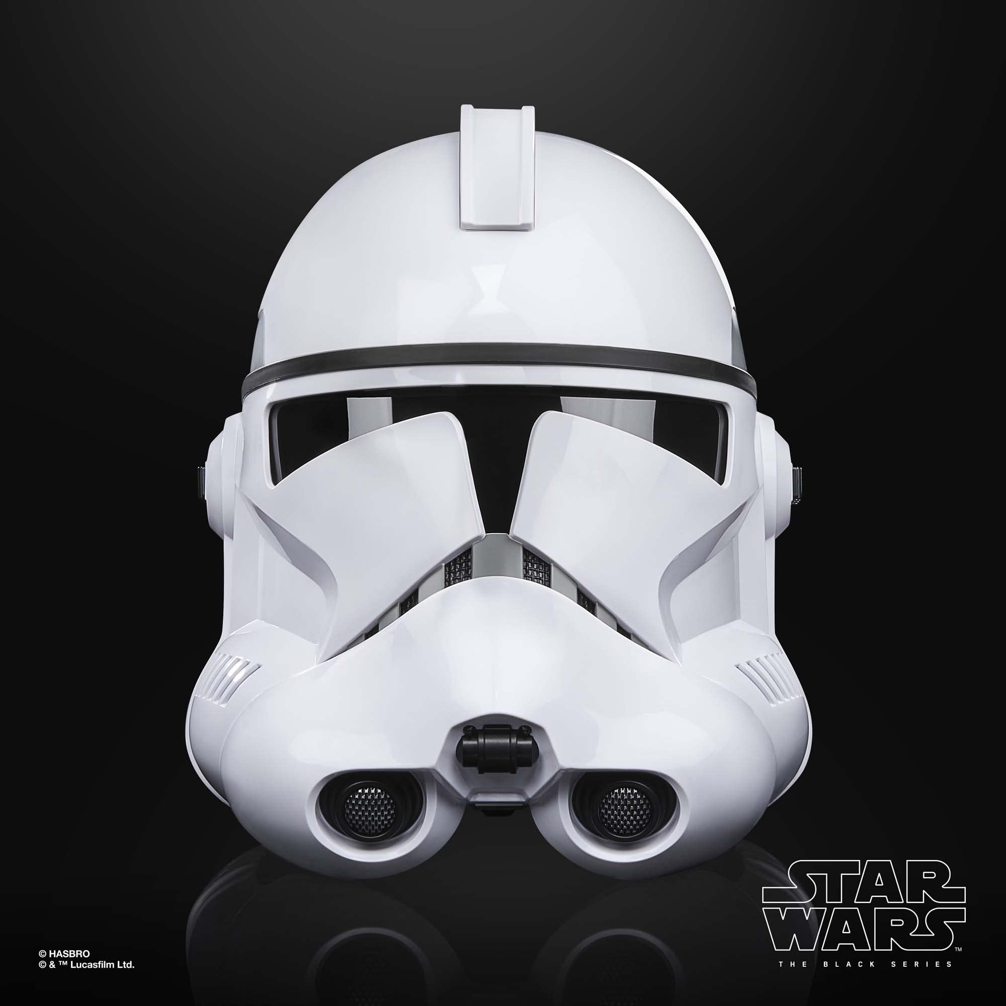 Star Wars The Black Series Phase II Clone Trooper Premium Electronic Helmet, The Clone Wars Roleplay Collectible, Kids Ages 14 and Up (F3911), Toys & Games