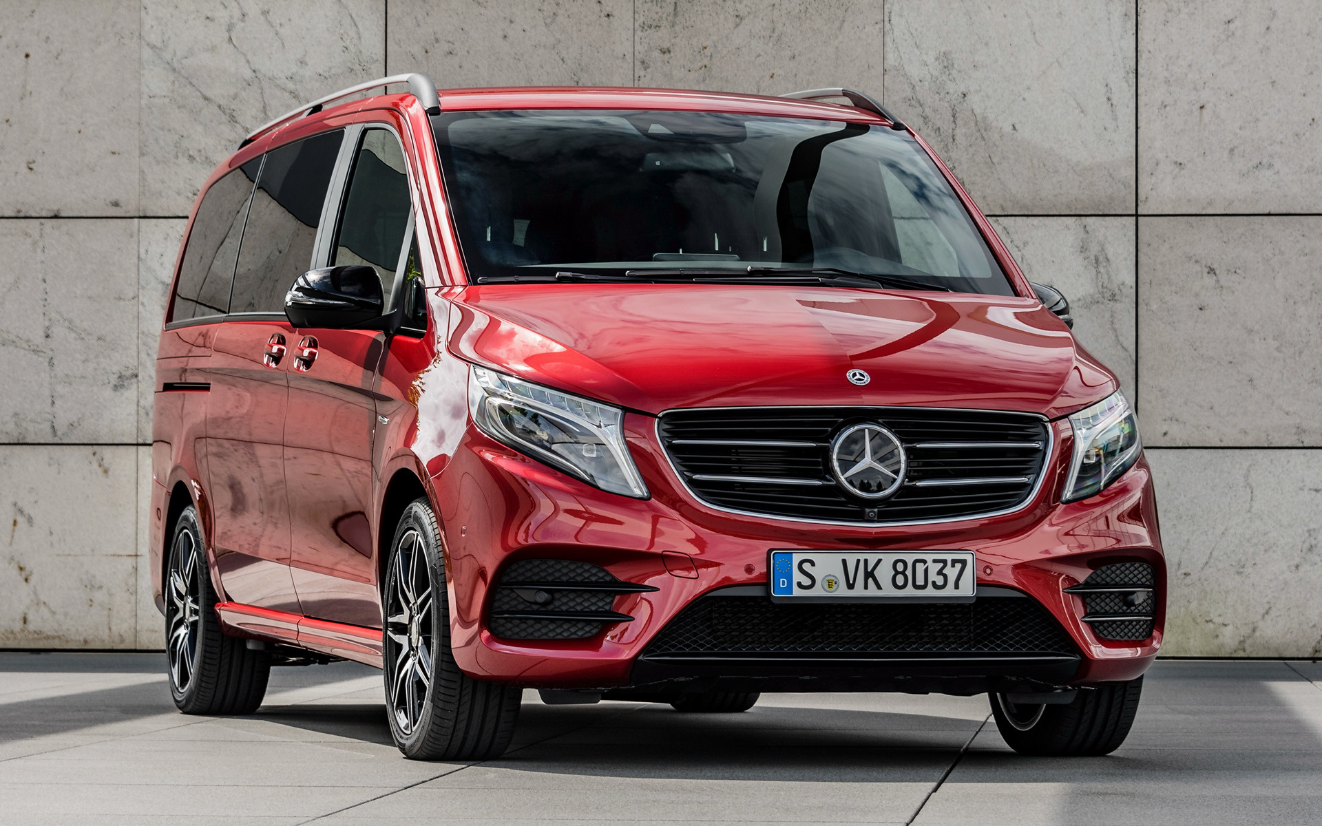 Mercedes Benz V Class Designo Hyacinth Red Metallic [Long] And HD Image