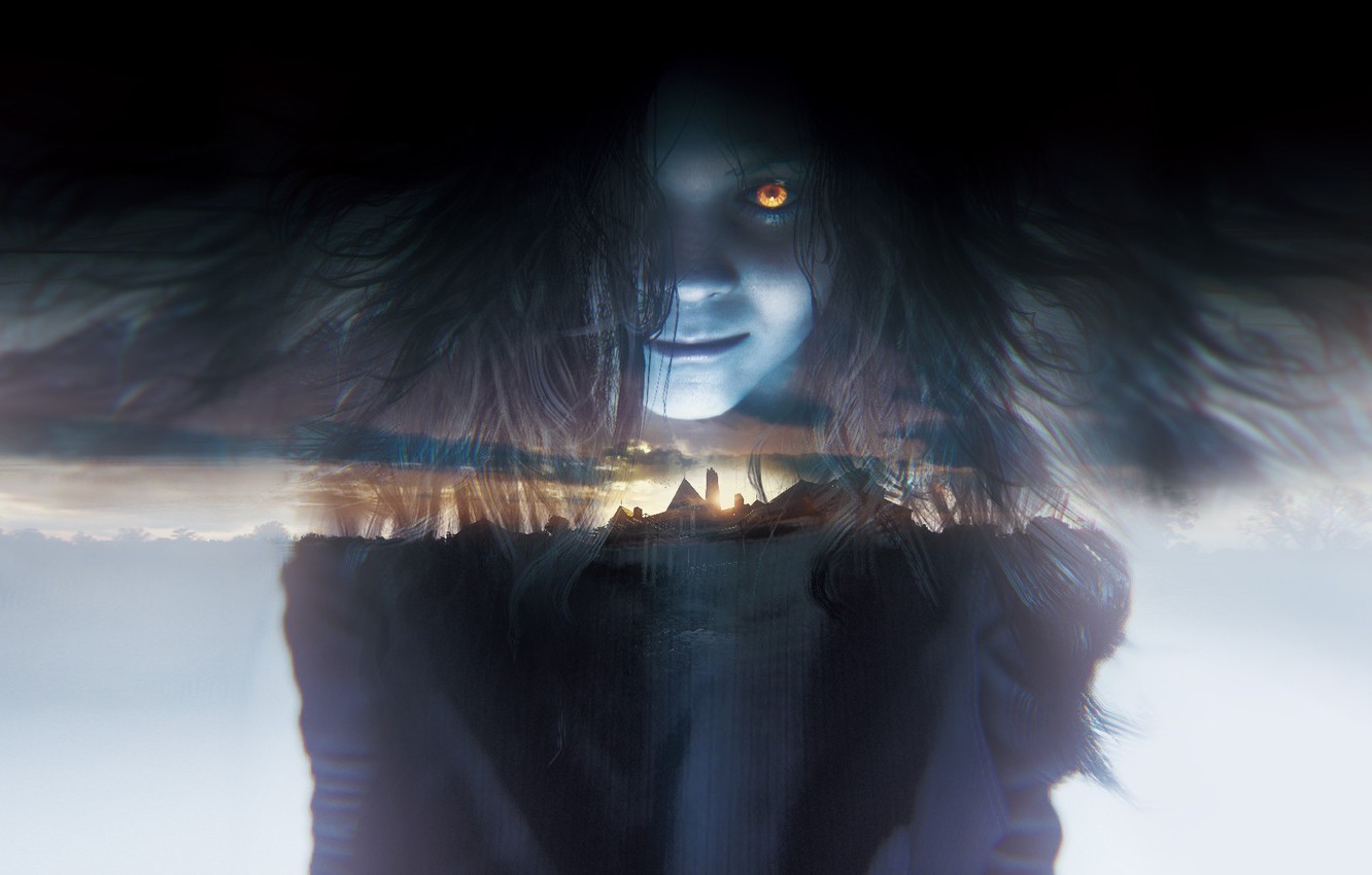 Wallpaper girl, house, game, Mia, Resident Evil, Umbrella, brunette, evil, Biohazard, Umbrella Corporation, Eveline, Umbrella Corp., japonese, New Umbrella, Resident Evil 7, Biohazard - for desktop, section игры