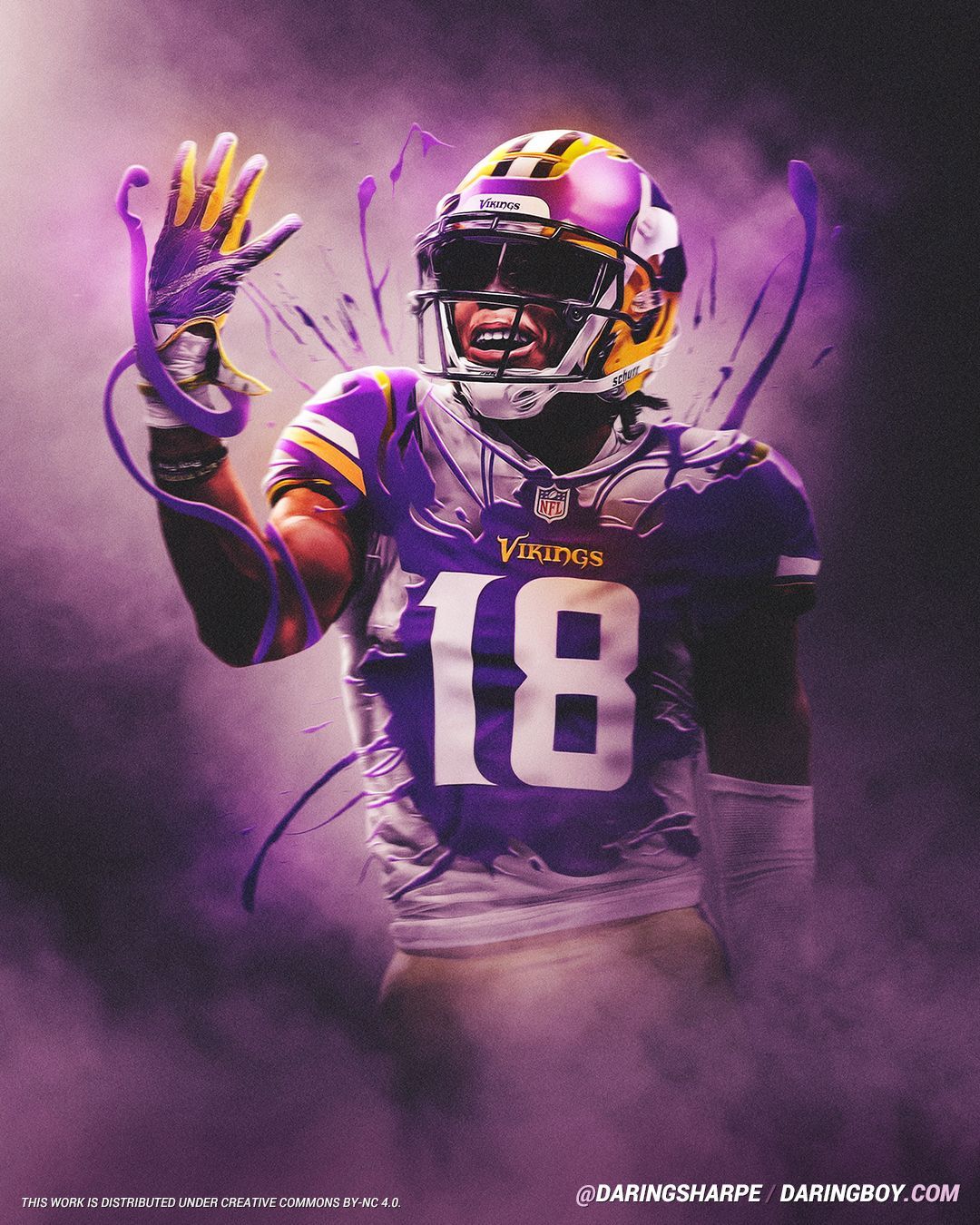 Minnesota Vikings Lsu Tigers Poster