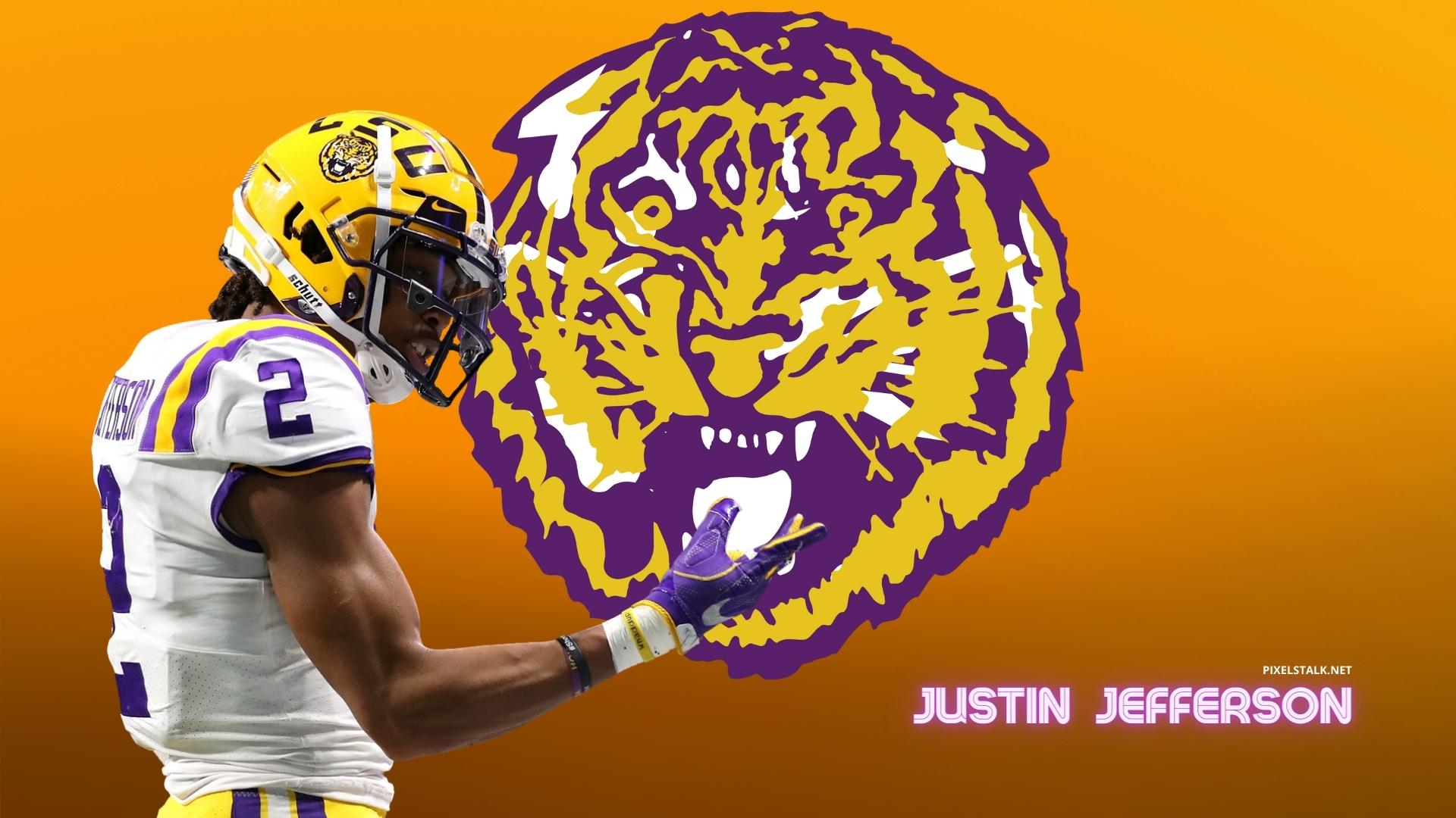 Download Justin Jefferson LSU Wallpaper