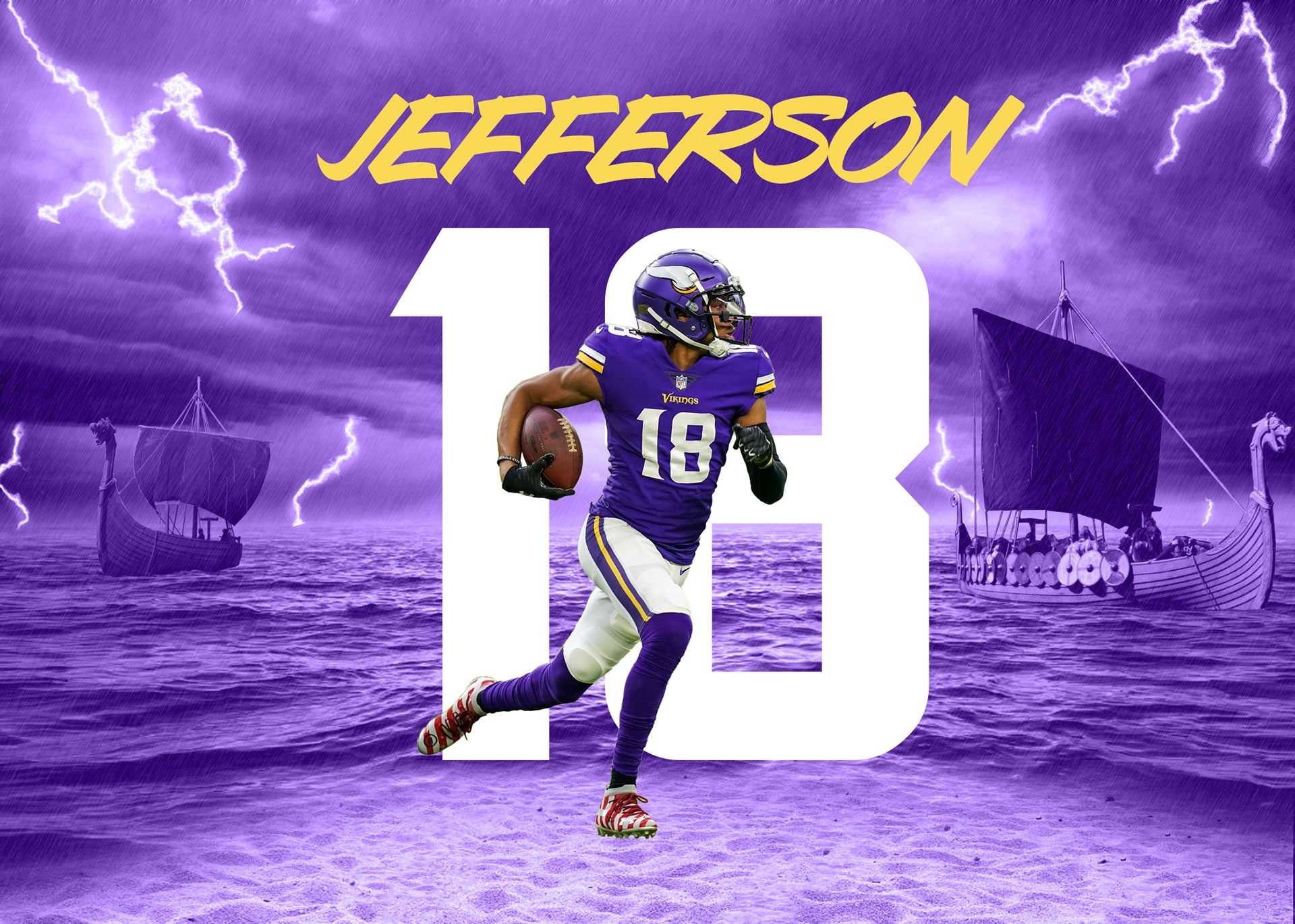 minnesota vikings wallpaper justin jefferson