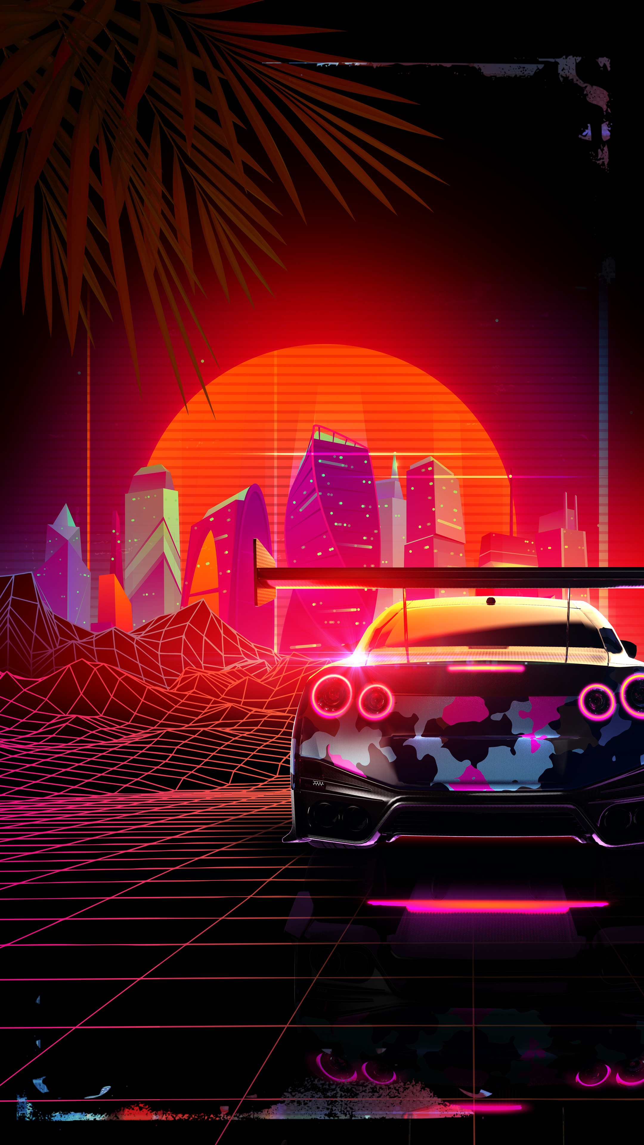 nissan gtr, nissan, cars, hd, 4k, retrowave Gallery HD Wallpaper