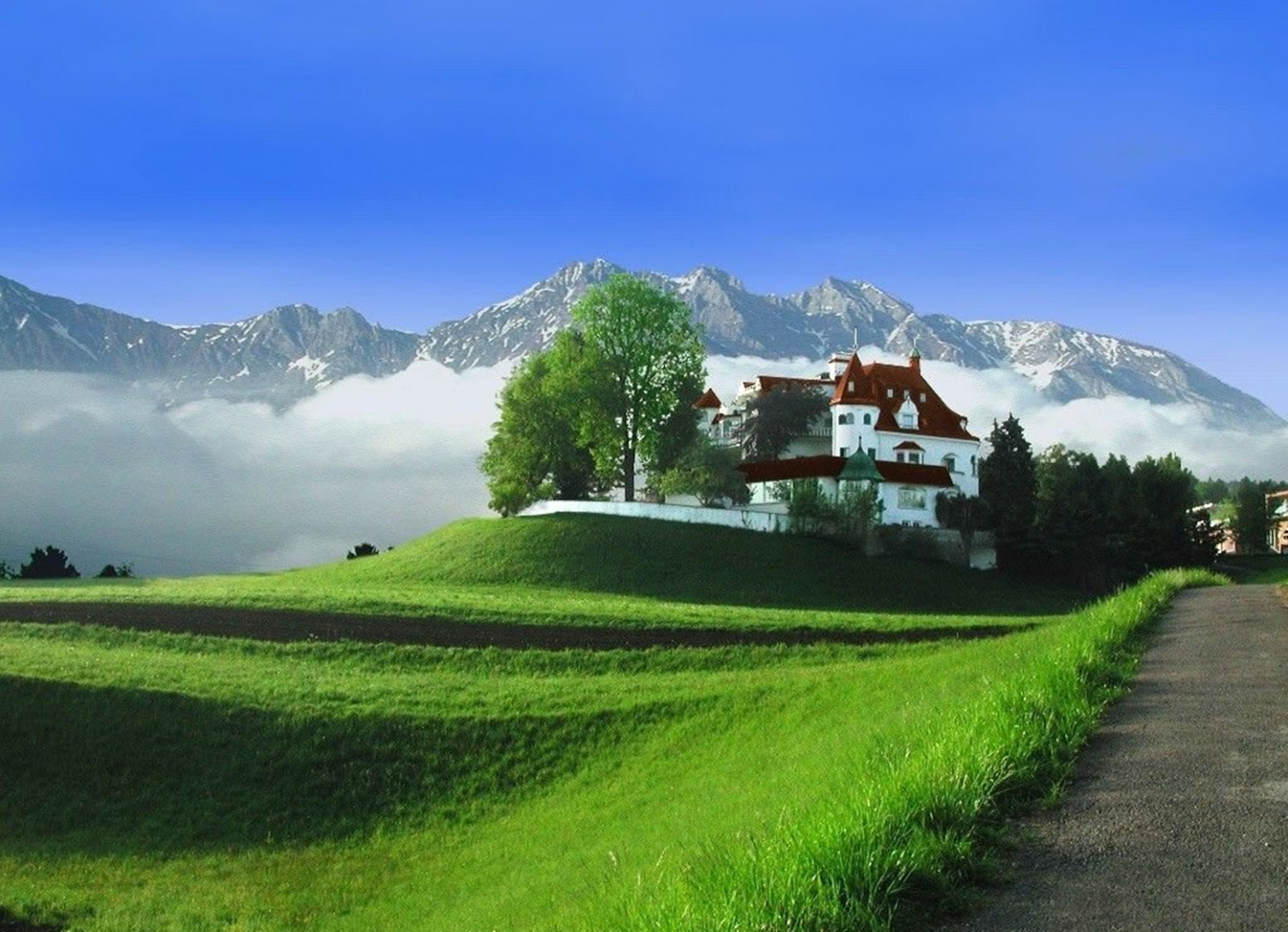 Wallpaper, Windows XP, castle 1658x1200